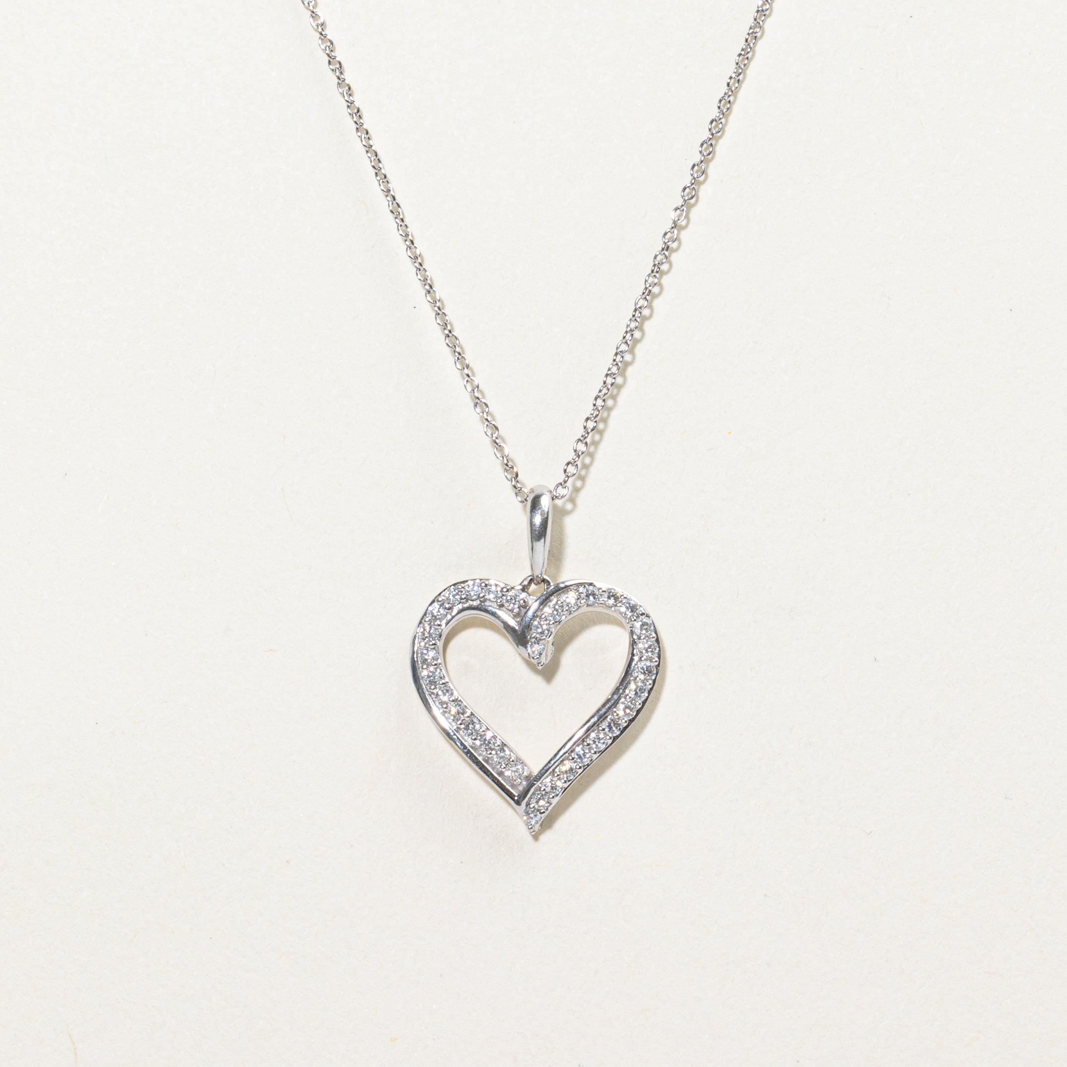 Diamond Heart Pendant Necklace | 0.26ct | 20"