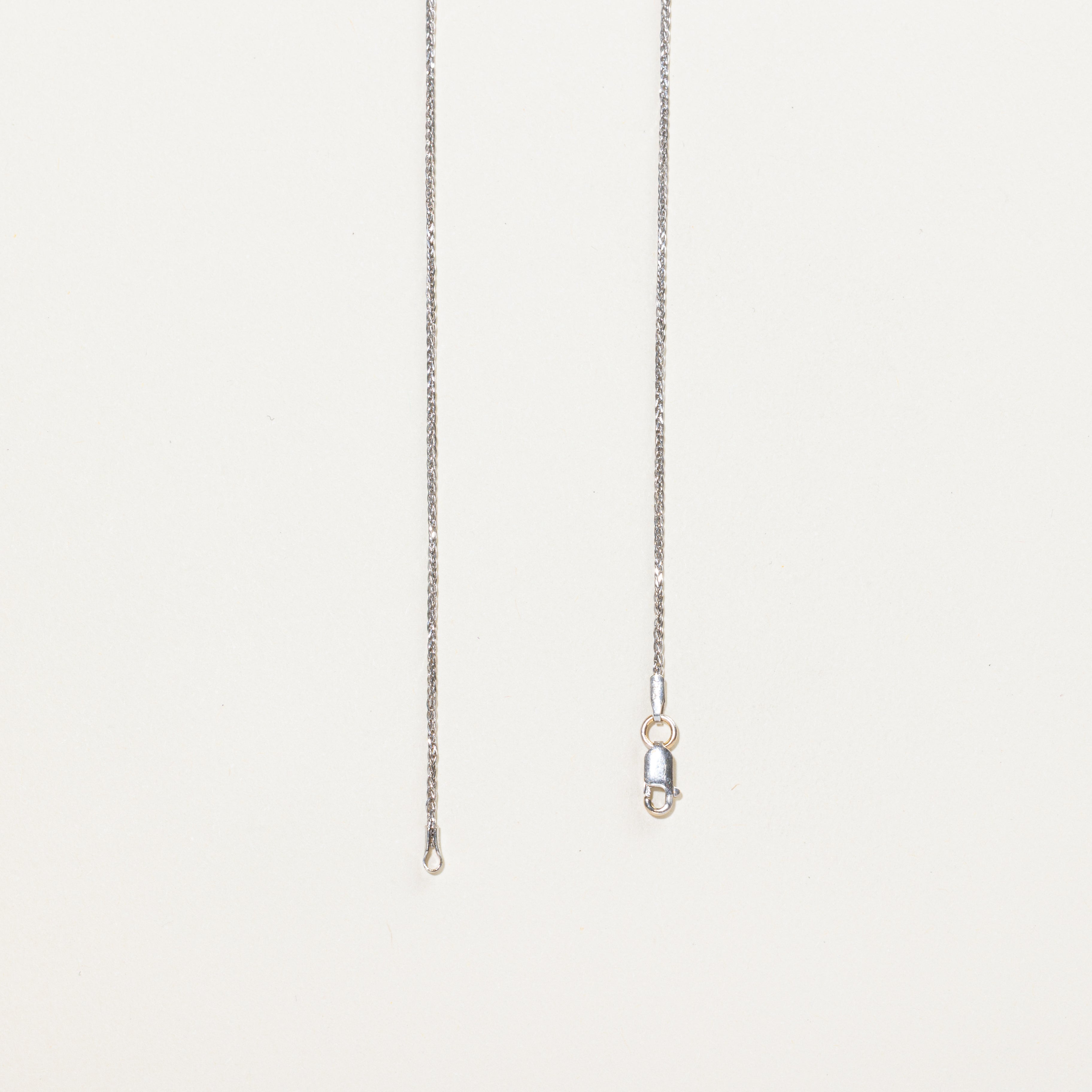 Baguette Cut Diamond Oval Pendant Necklace | 0.68ct | 18"