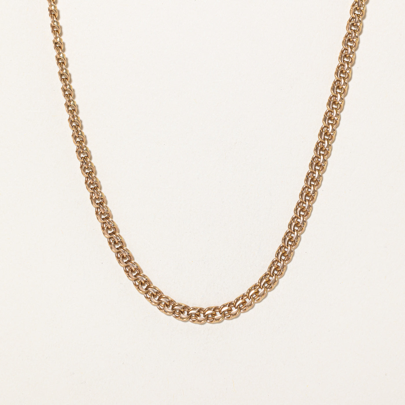 14K Rose Gold Double Link Chain | 20.5"
