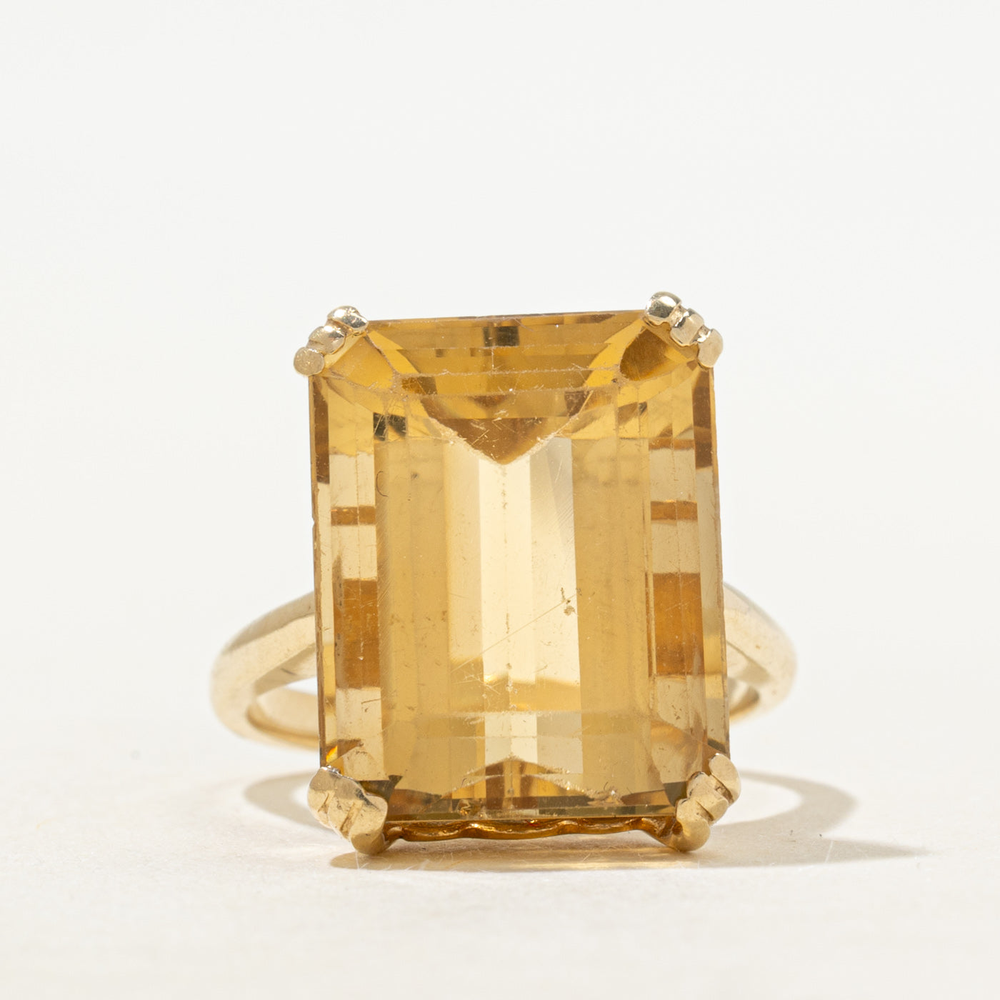 Basket Set Citrine Cocktail Ring | 13.25ct | SZ 6.75