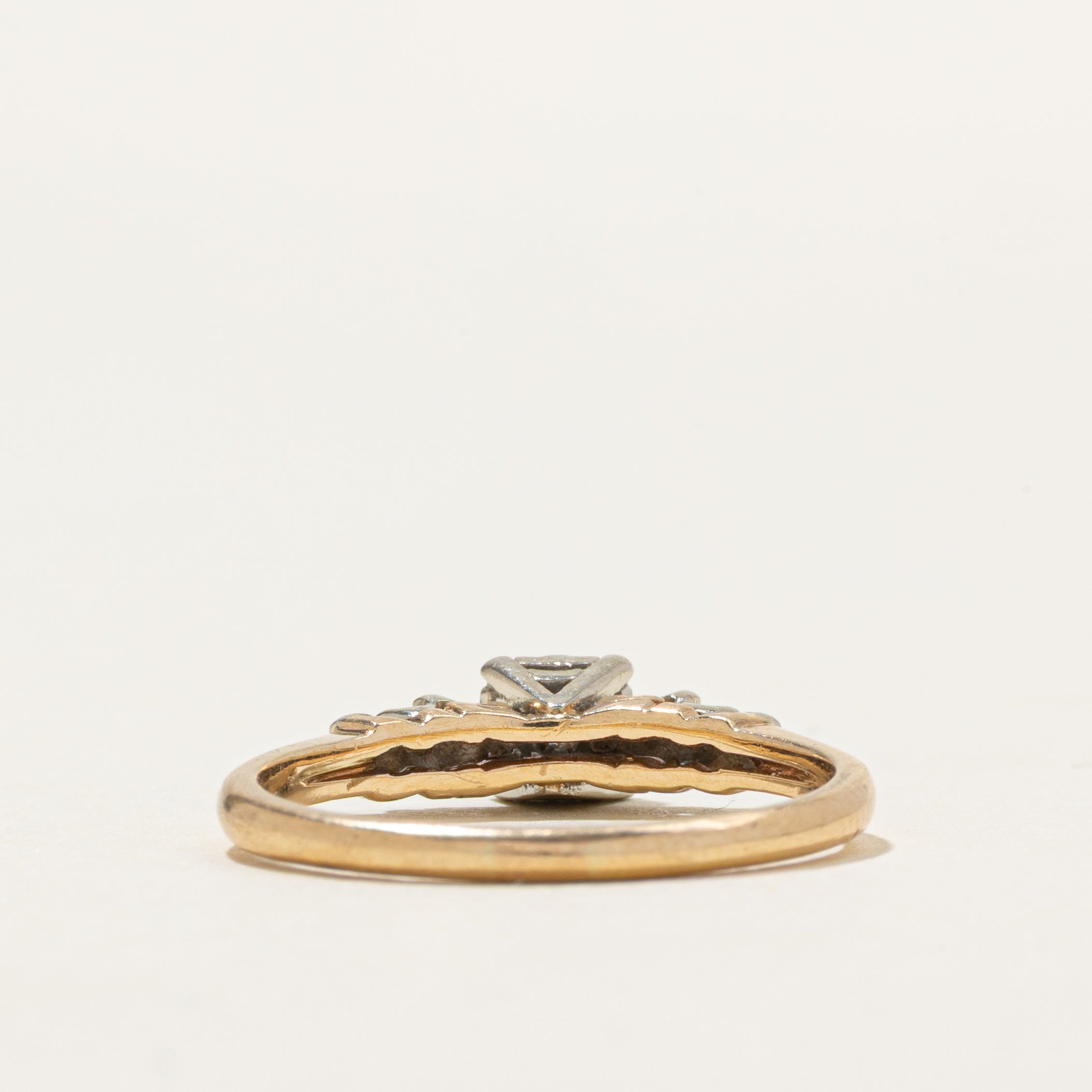 'Birks' Illusion Set Diamond Thin Ring | 0.15ctw | SZ 7