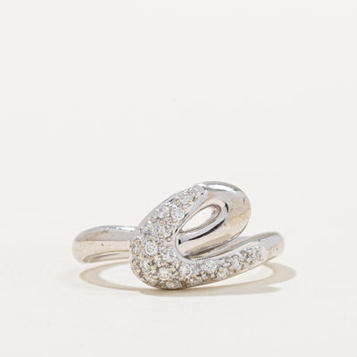 Diamond Swirl Design Ring | 0.20ctw | SZ 6.75 |