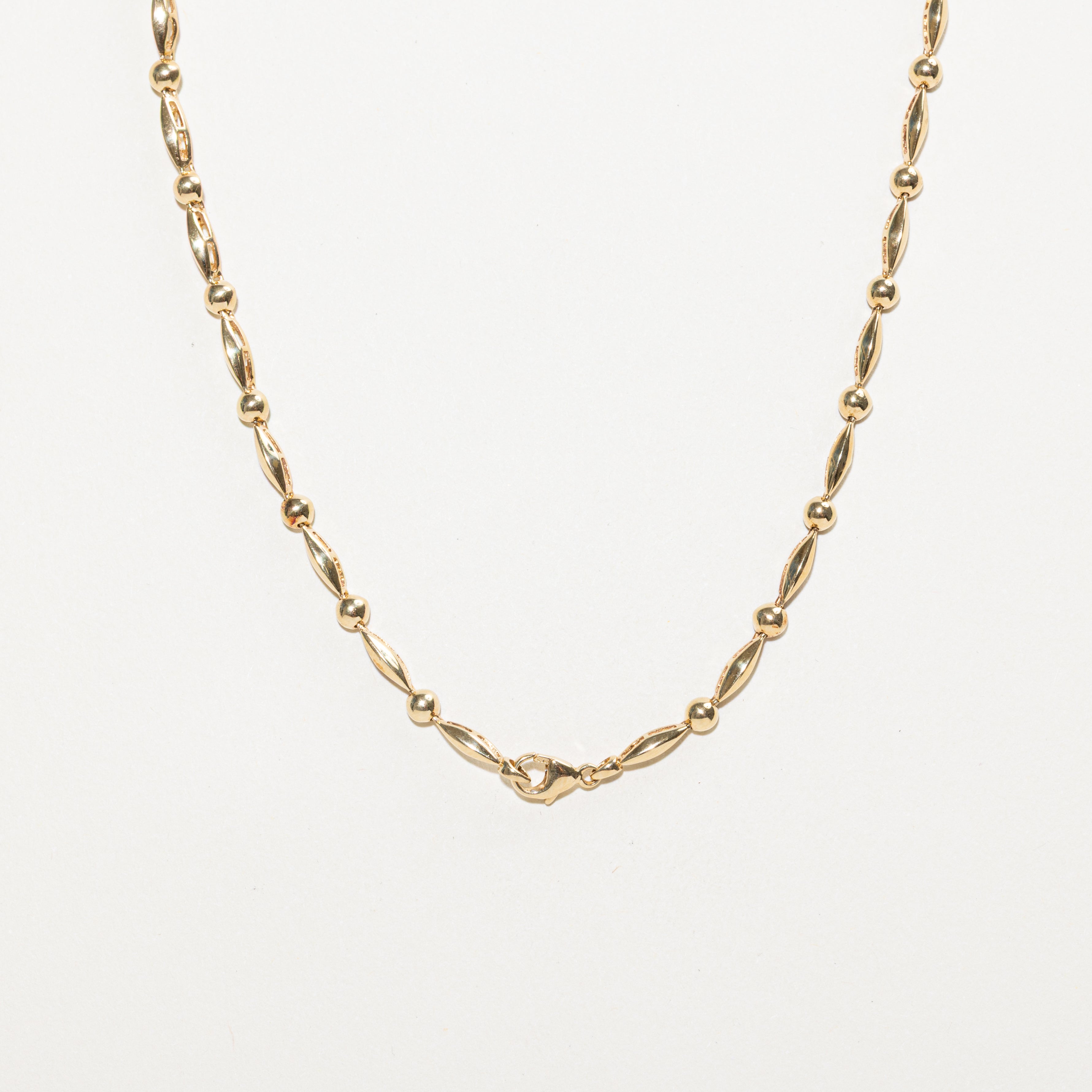 Yellow Gold Diamond Clusters Drop Necklace | 0.90ct | 16"