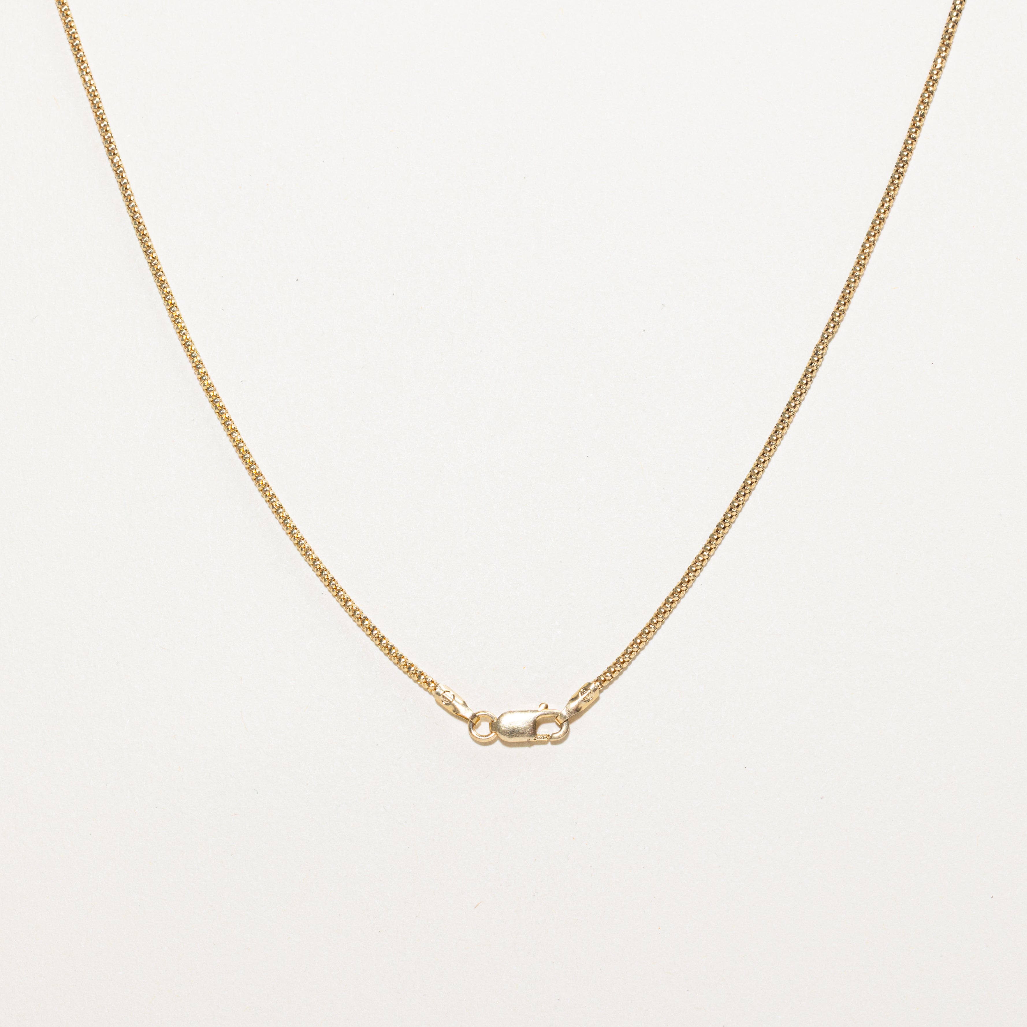 14k Yellow Gold Popcorn Chain | 18"