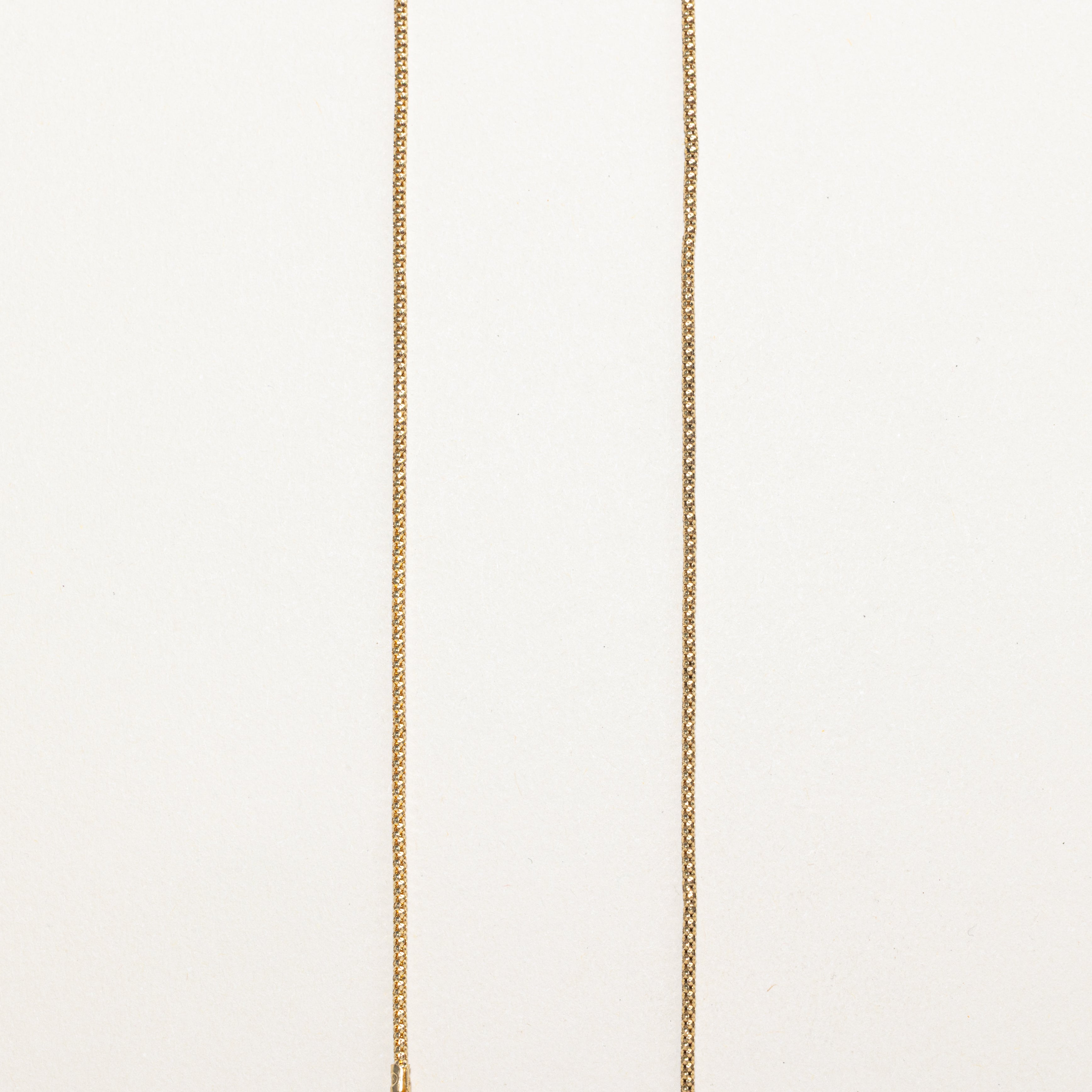 14k Yellow Gold Popcorn Chain | 18"