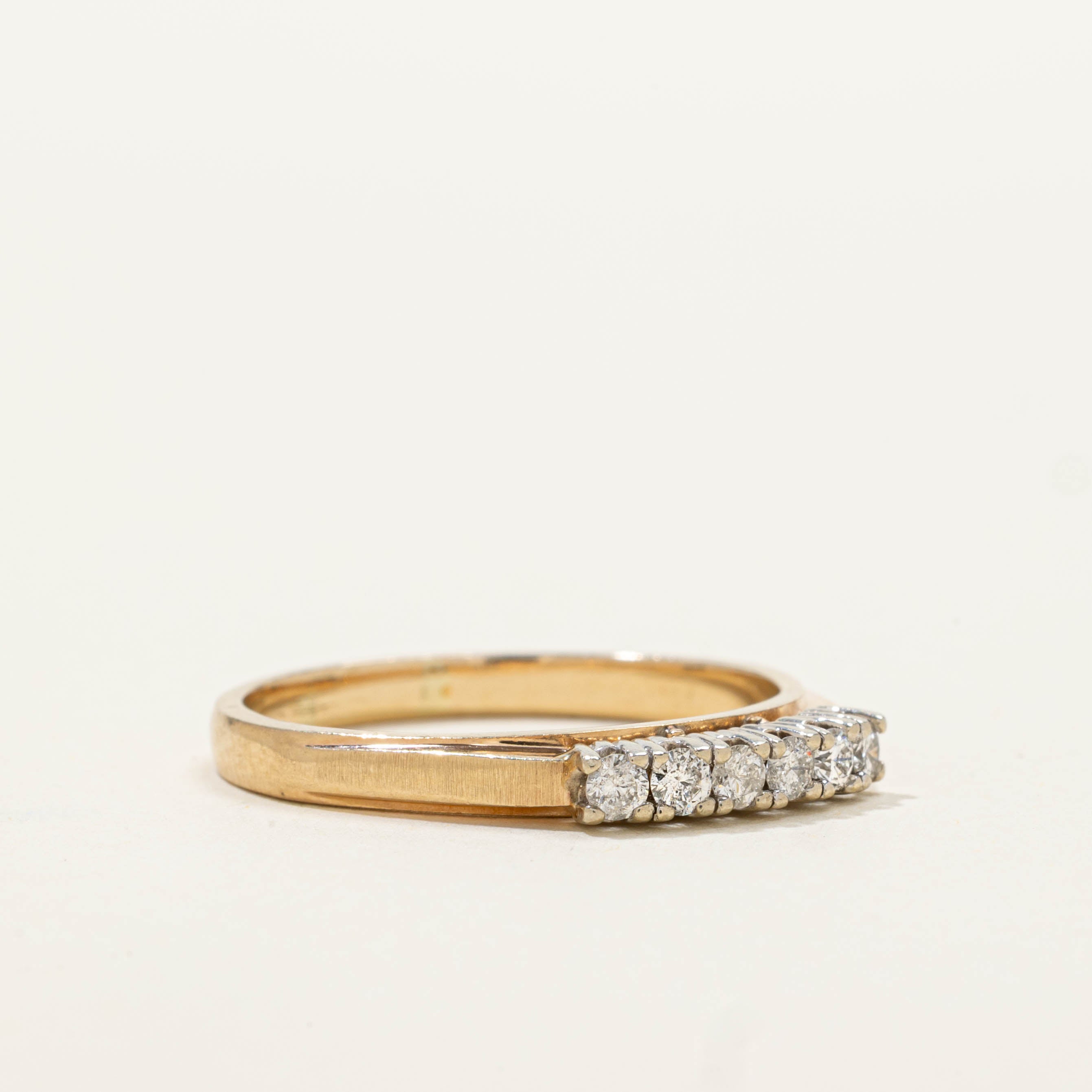 14k Six Stone Diamond Band | SZ 8.5