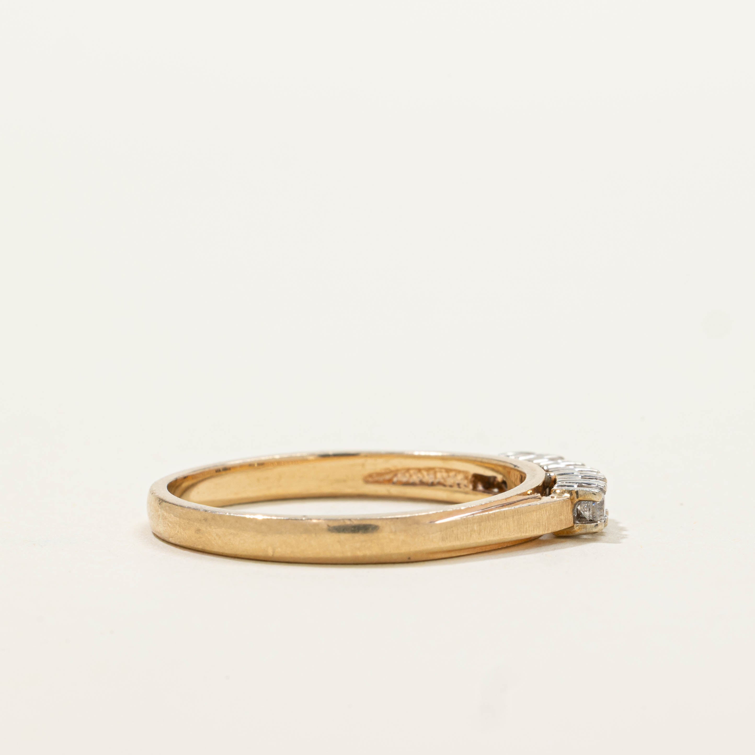 14k Six Stone Diamond Band | SZ 8.5
