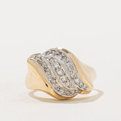 Diamond Waterfall Ring | 0.25ctw | SZ 6.5 |