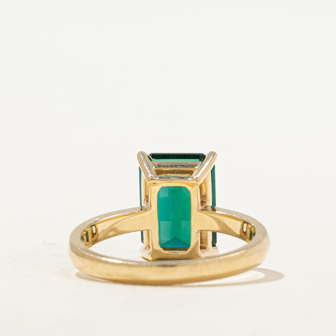 Synthetic Emerald Cocktail Ring | 3.05ct | SZ 7