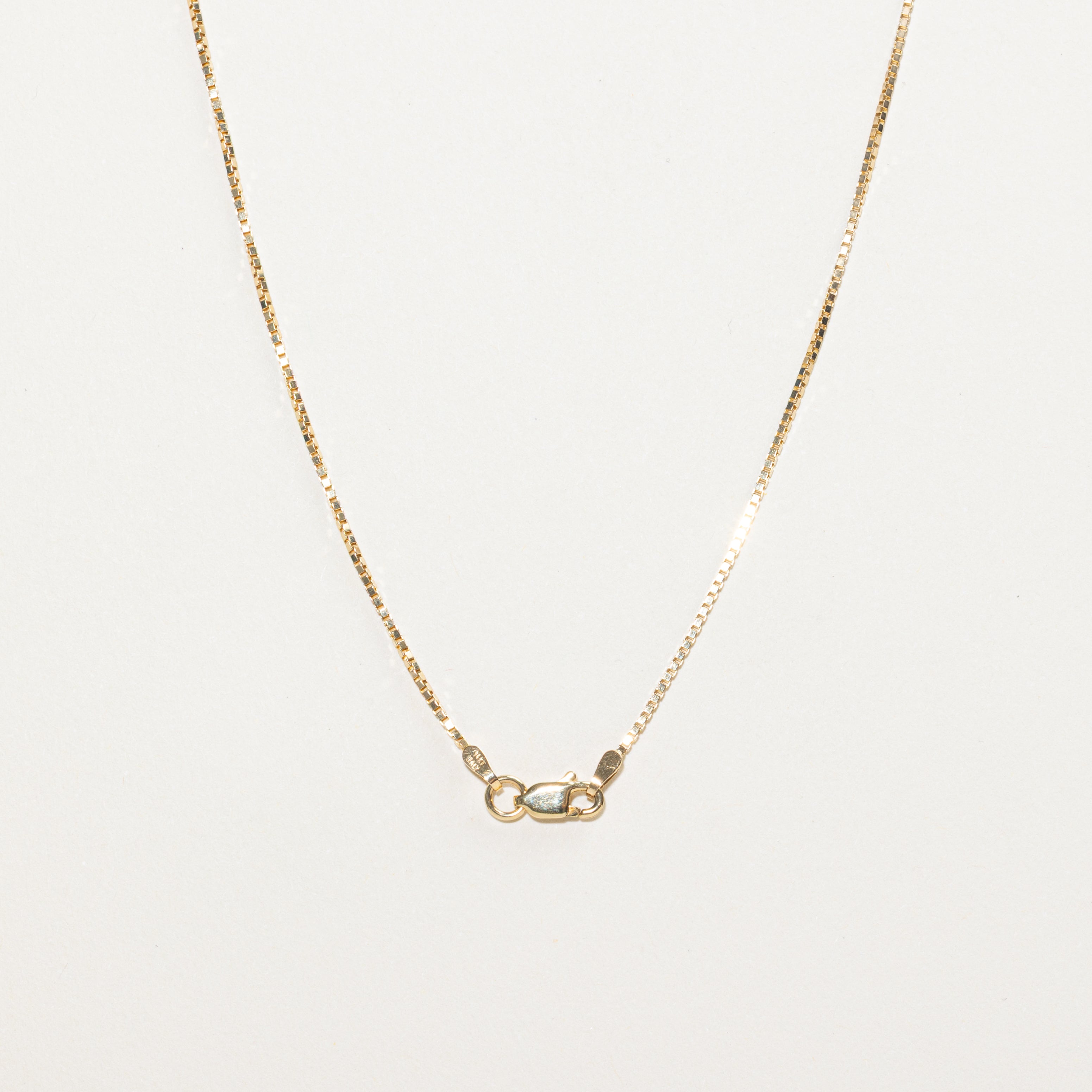 Yellow Gold Solitaire Diamond Pendant Necklace | 0.30ct | 18"