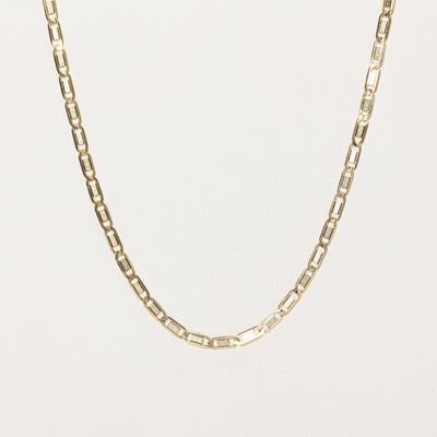 Italian 18K Yellow Gold Anchor Chain | 23.5