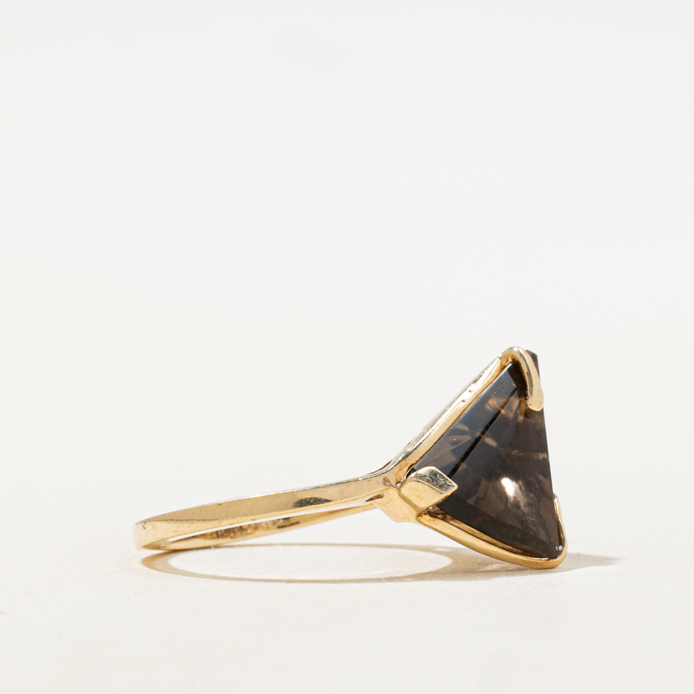 Smoky Quartz Abstract Cocktail Ring | 7.50ct | SZ 6