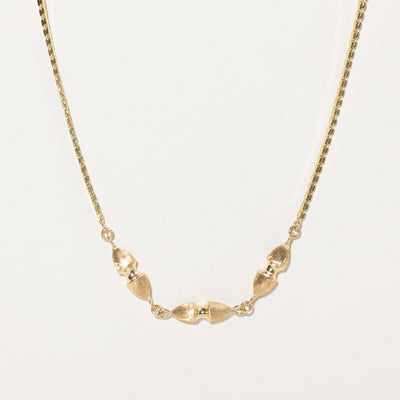 14K Yellow Gold Oval Satellite Chain | 24