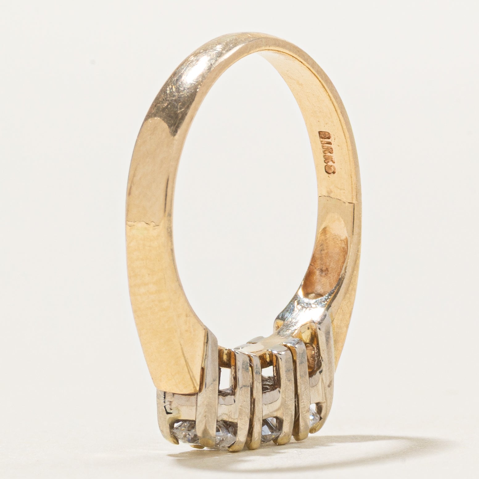'Birks' Three Stone Diamond Ring | 0.47ctw | SZ 5.25