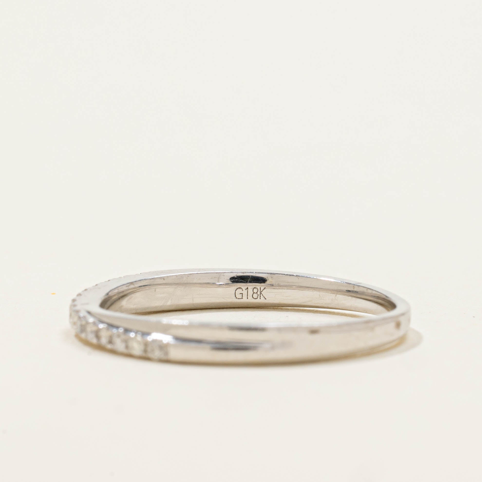 18k Semi Eternity Diamond Band | SZ 6.25