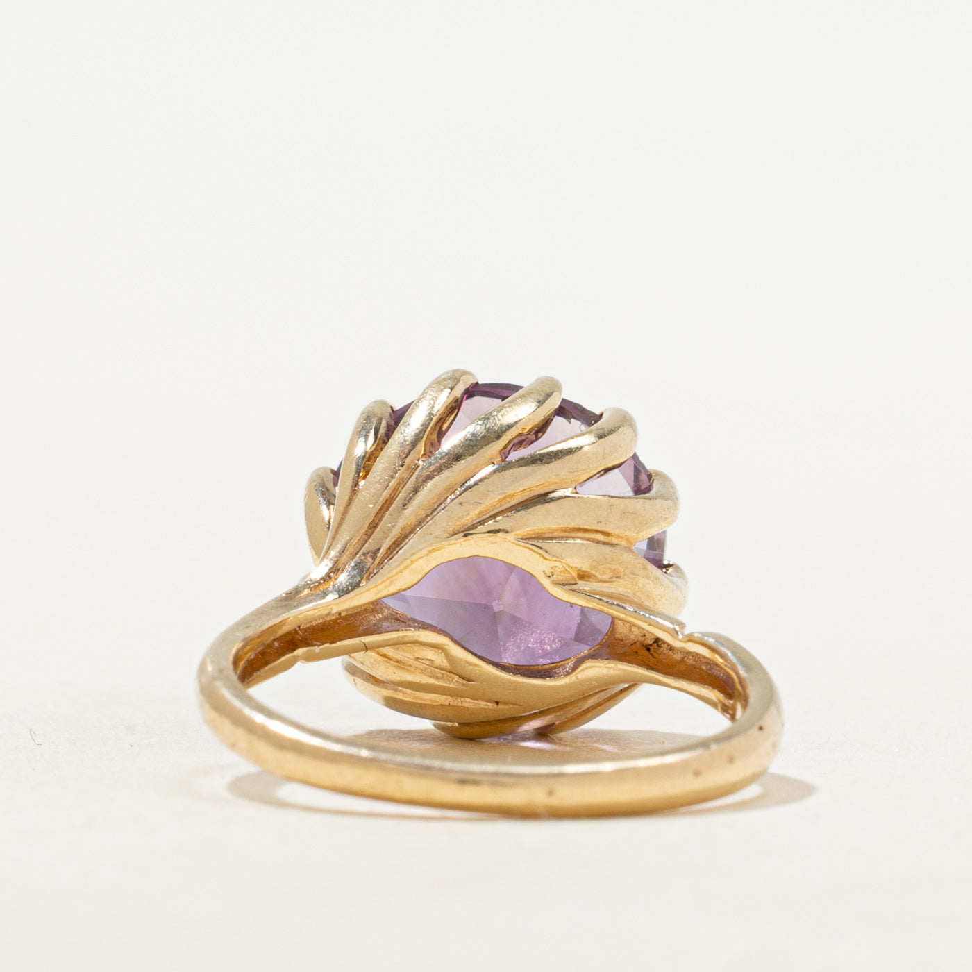 Round Cut Amethyst Cocktail Ring | 5.12ct | SZ 5.75