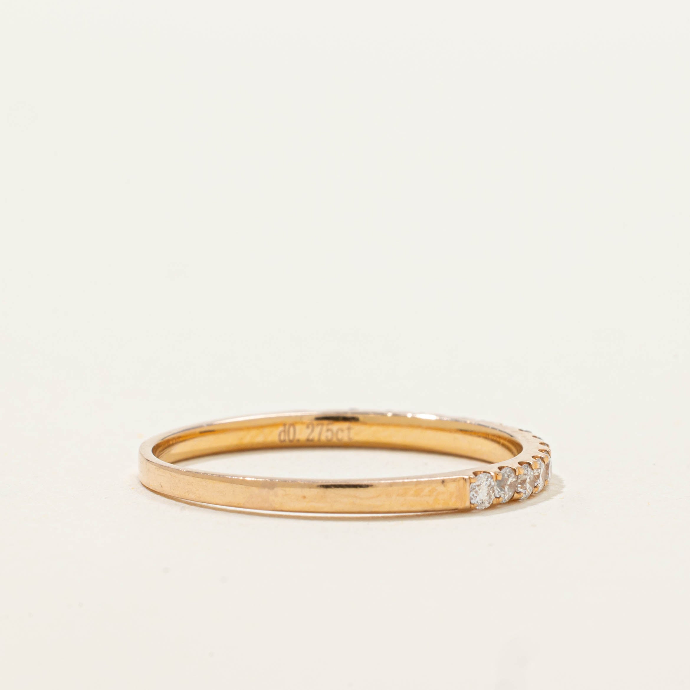 18k Semi Eternity Diamond Band | 1.75mm | SZ 6.75