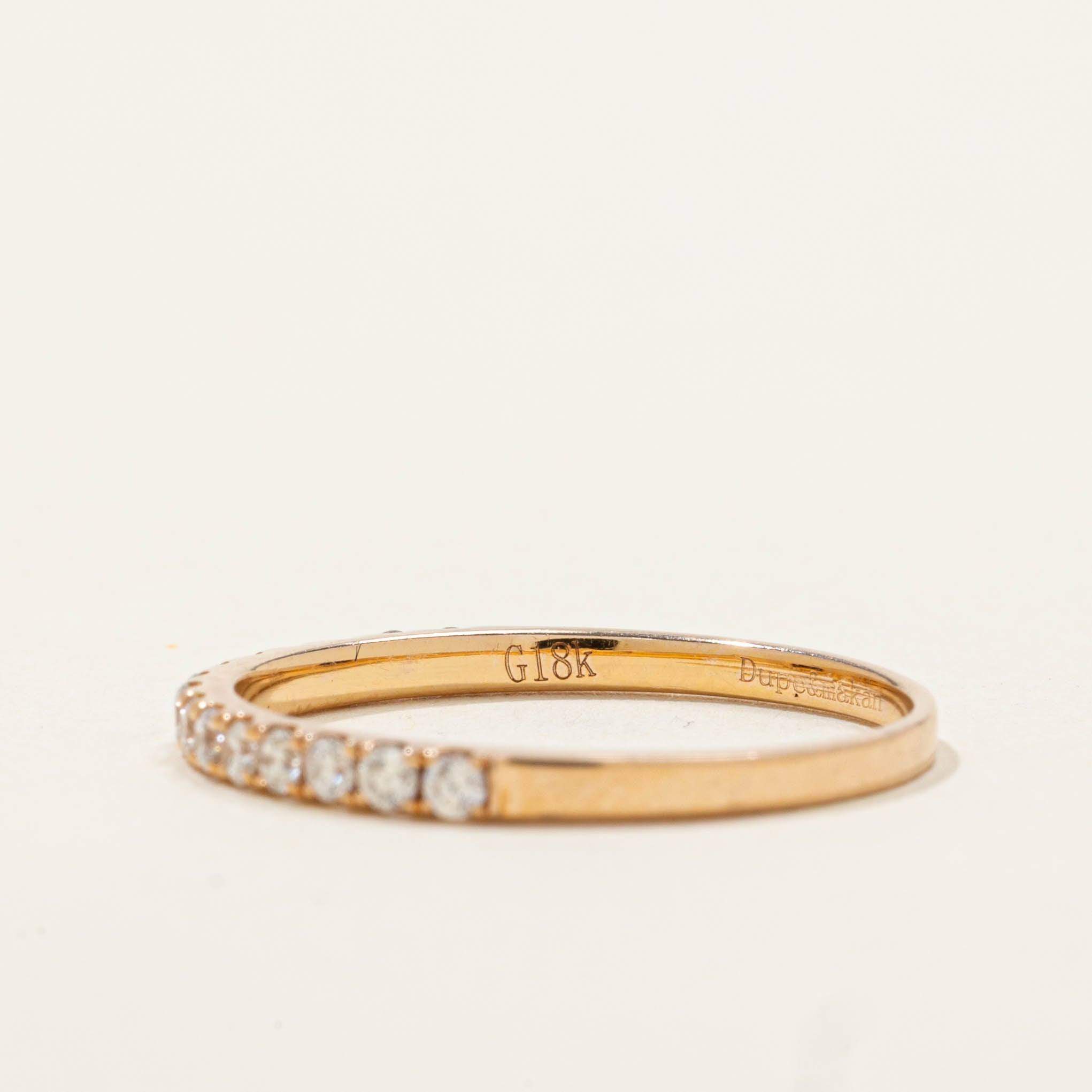 18k Semi Eternity Diamond Band | 1.75mm | SZ 6.75