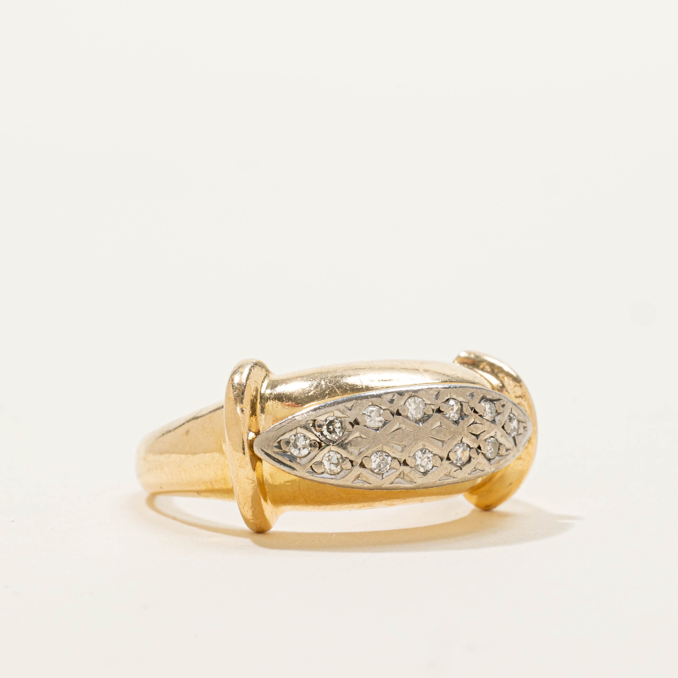 18k Diamond Marquise Cluster Design Ring | SZ 7.25