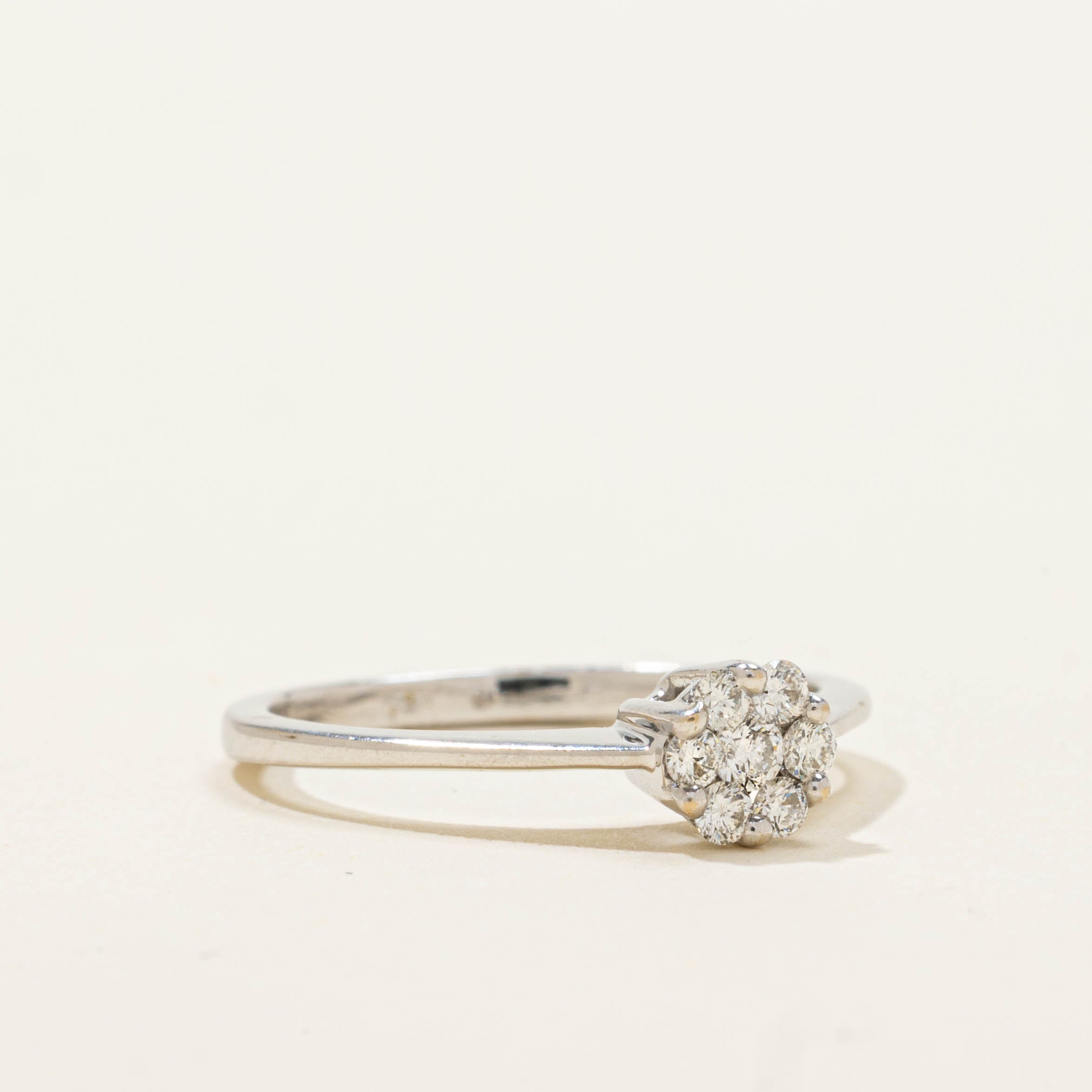 18k Diamond Circle Cluster Ring | SZ 4.75