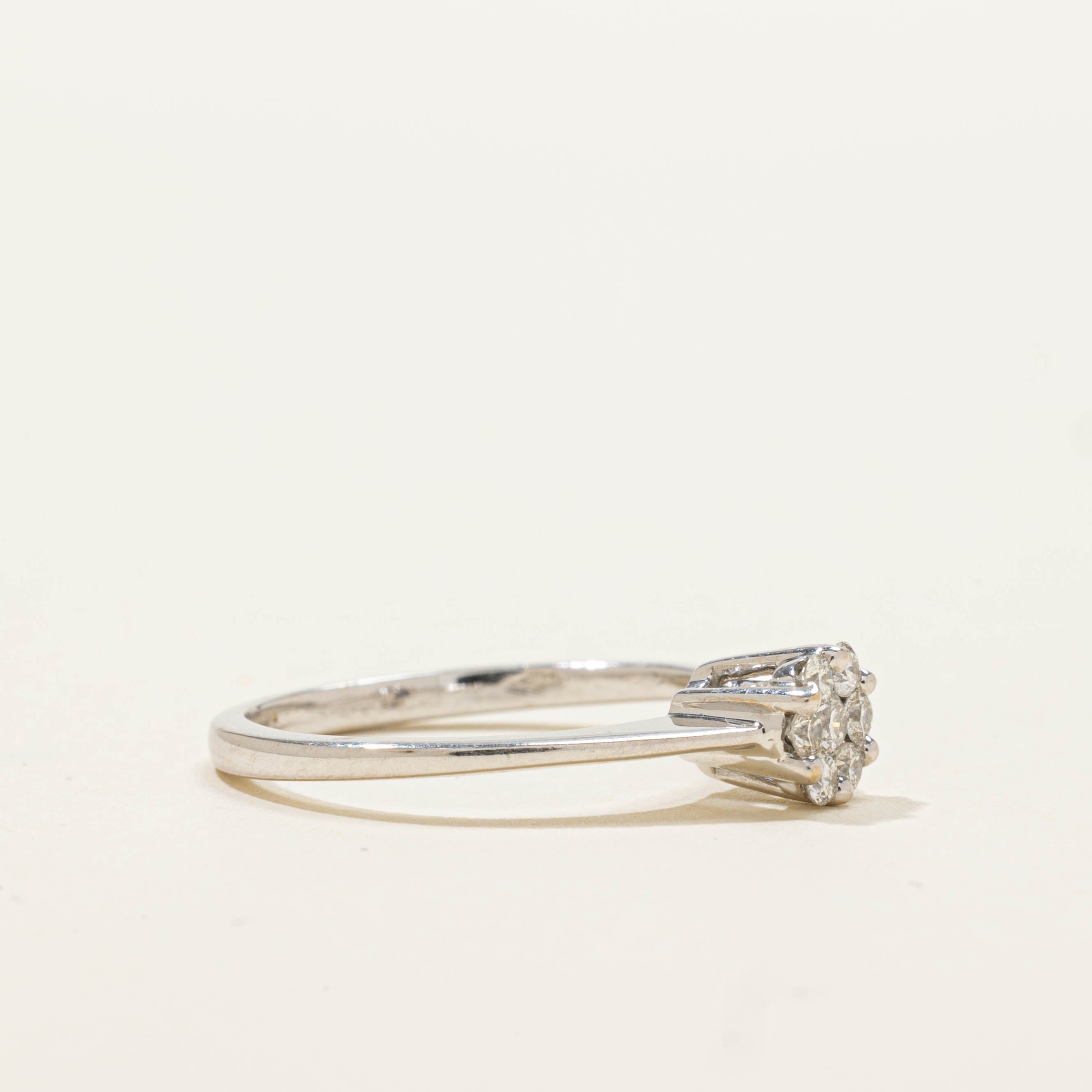 18k Diamond Circle Cluster Ring | SZ 4.75