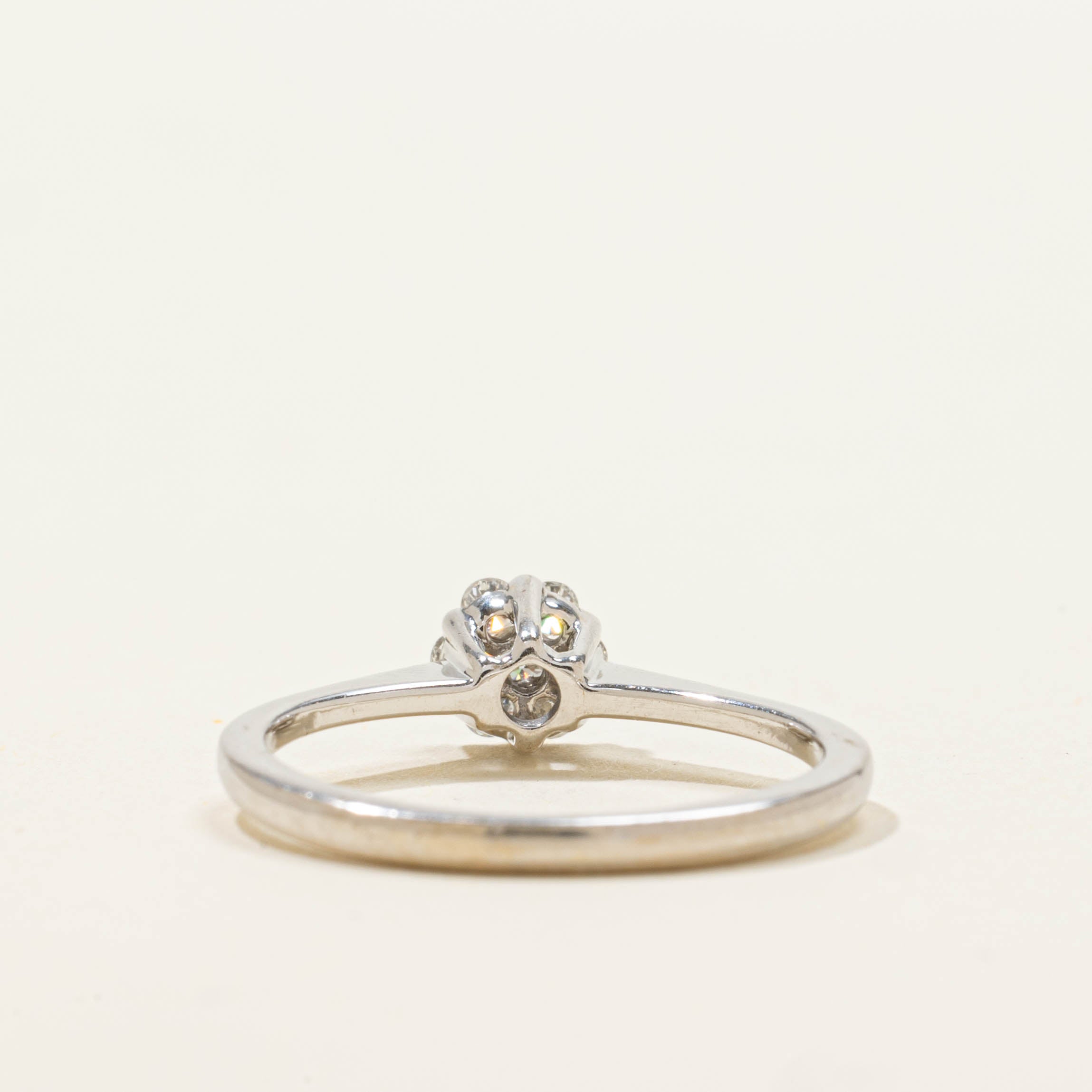 18k Diamond Circle Cluster Ring | SZ 4.75
