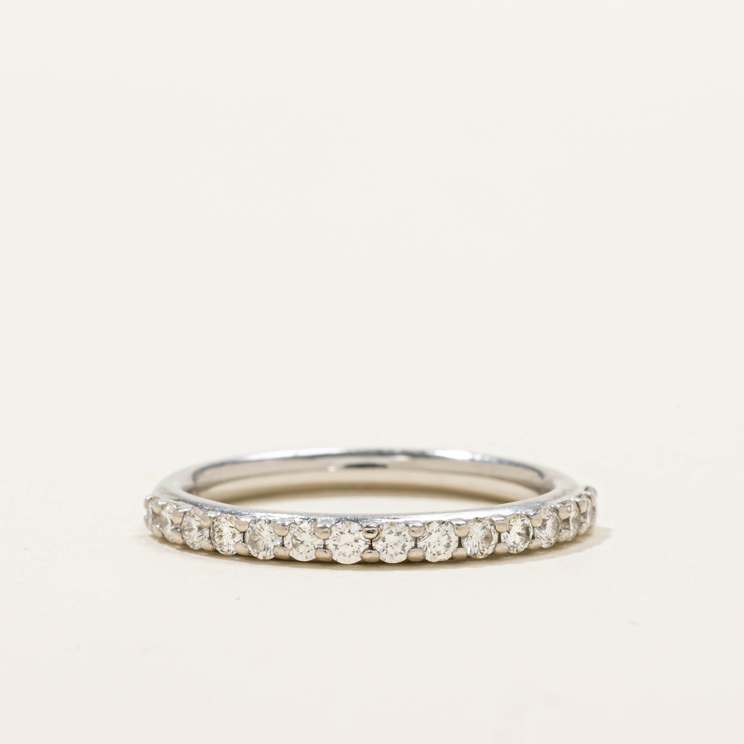 Platinum Semi Eternity Diamond Band | SZ 6