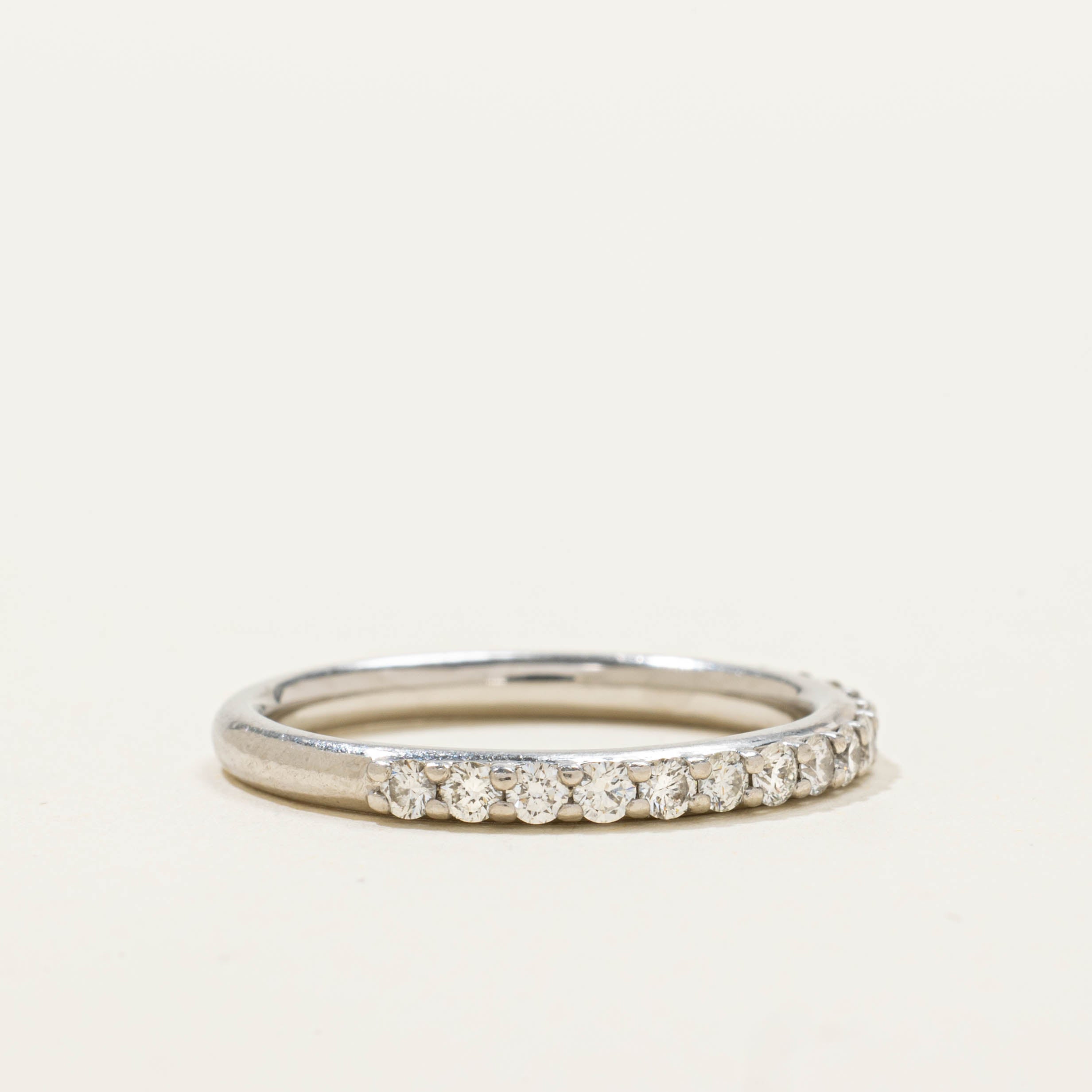 Platinum Semi Eternity Diamond Band | SZ 6