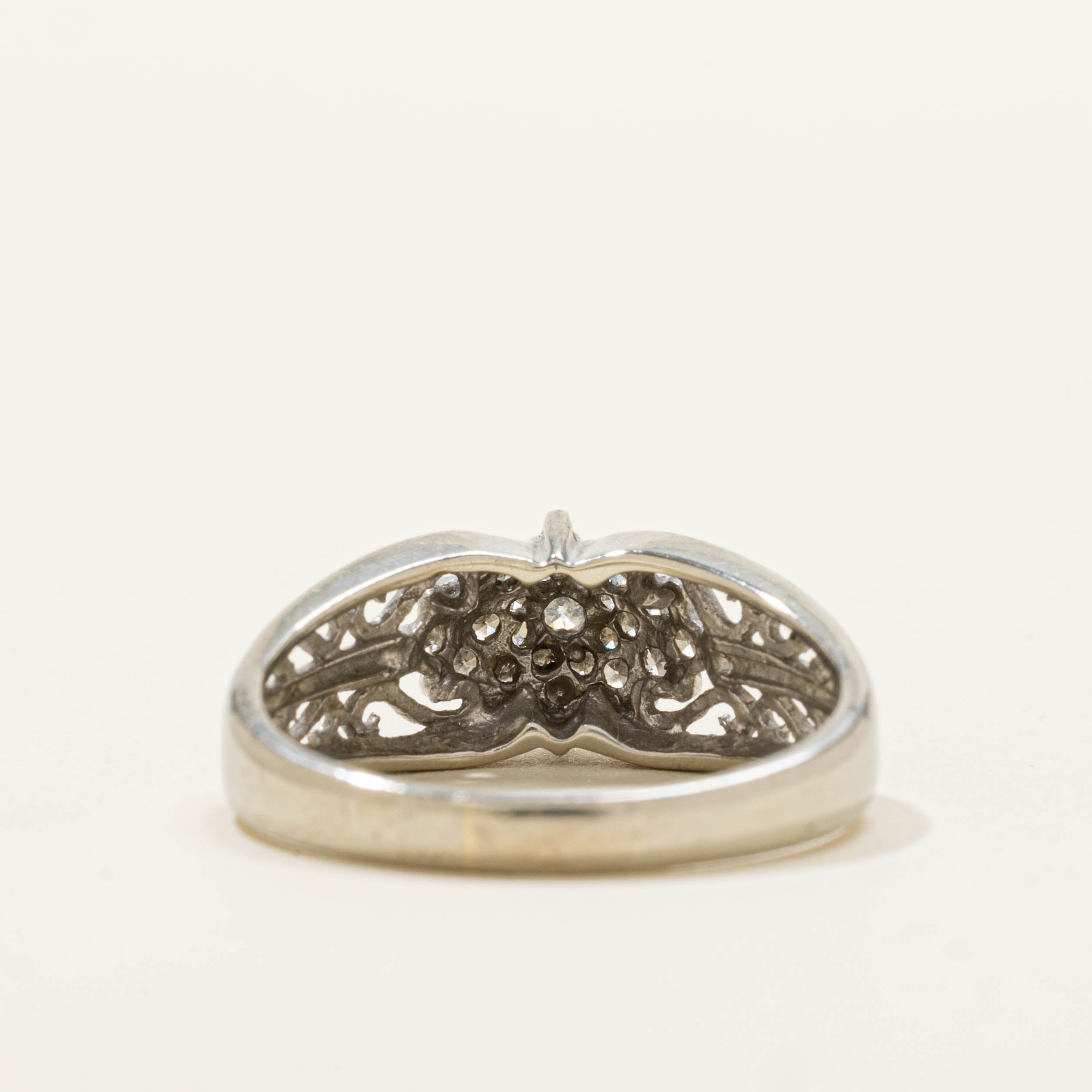 10k Diamond Cluster Openwork Ring | SZ 7.75