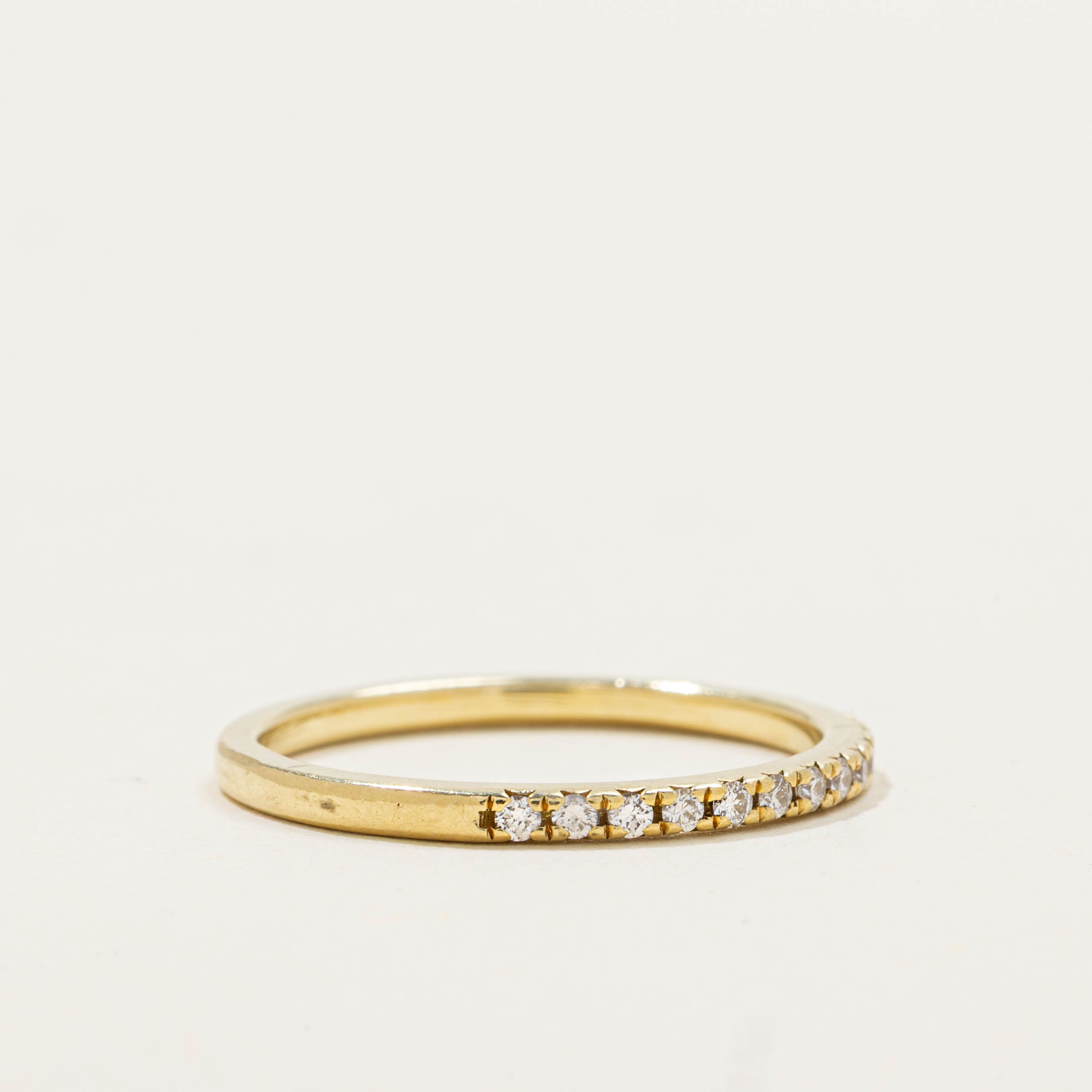 18k Semi Eternity Diamond Band | 1.45mm | SZ 5.75