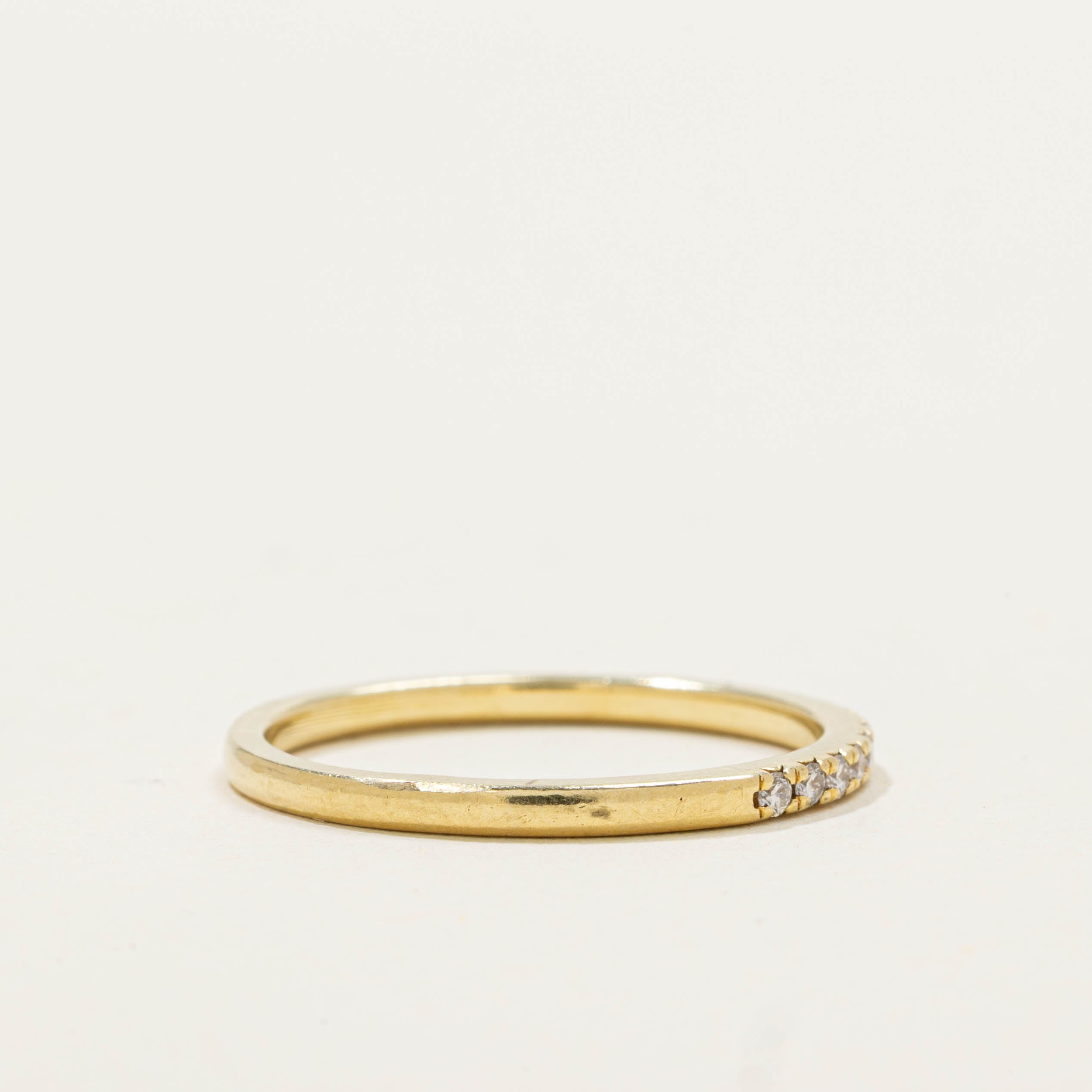 18k Semi Eternity Diamond Band | 1.45mm | SZ 5.75