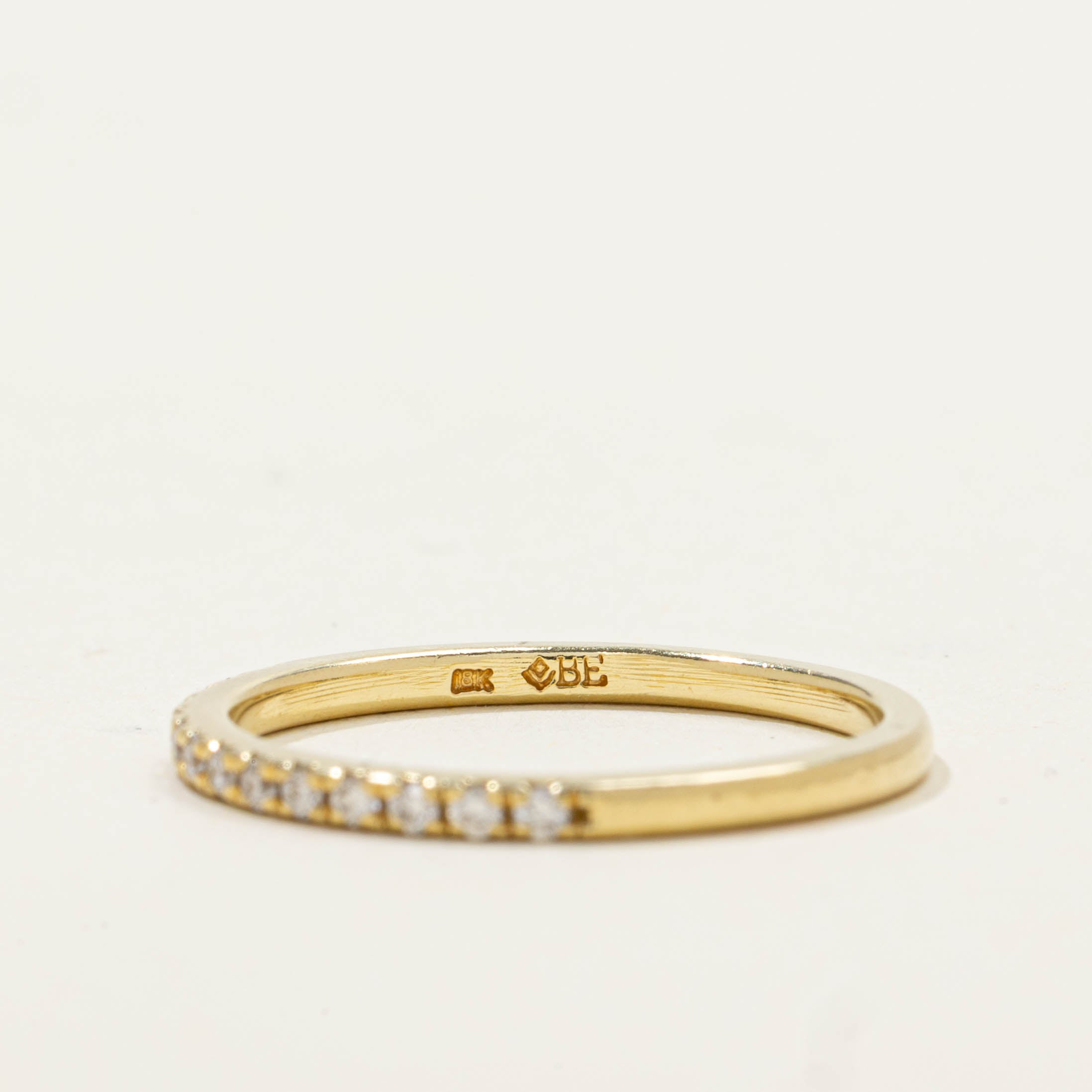 18k Semi Eternity Diamond Band | 1.45mm | SZ 5.75