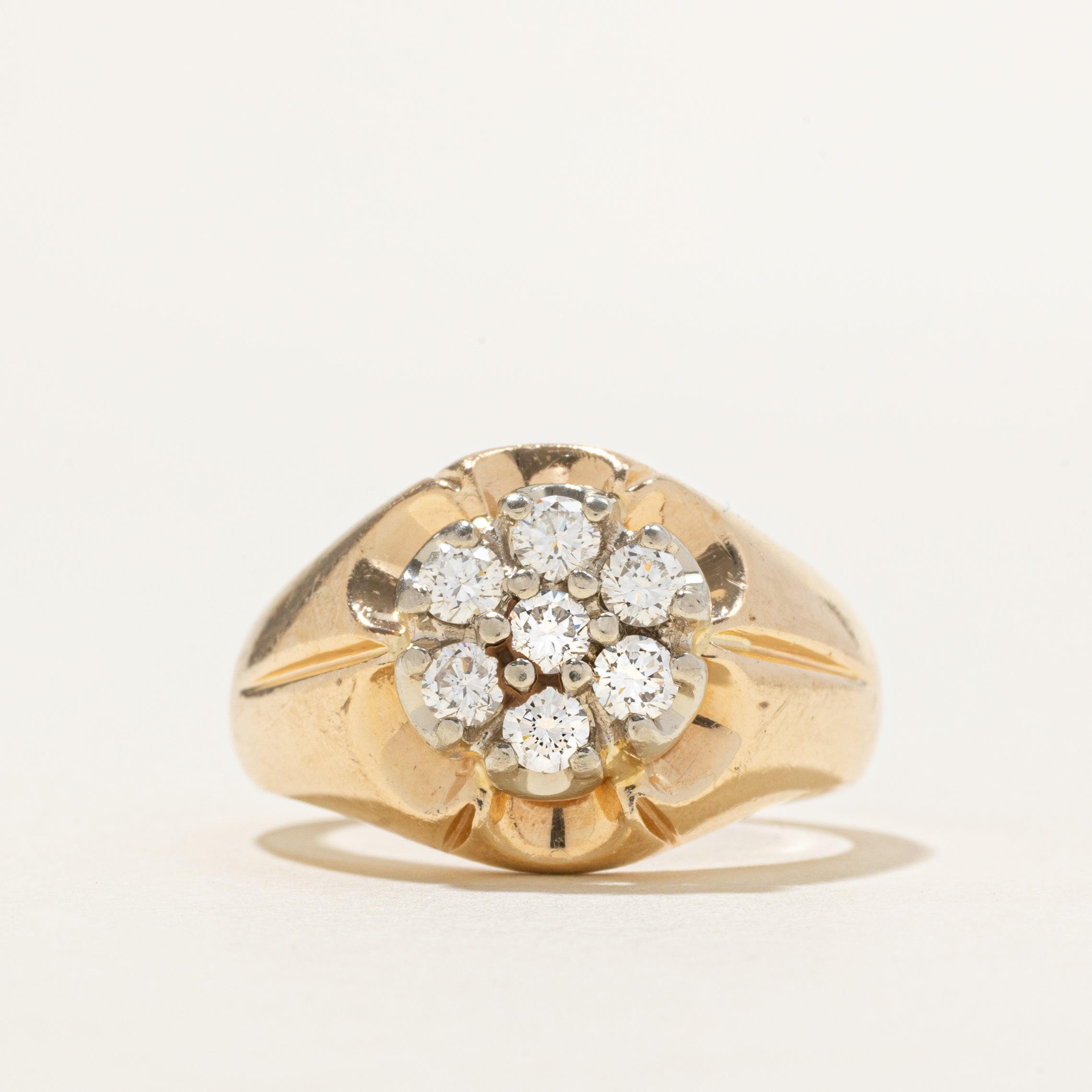 'Birks' Diamond Cluster Cocktail Ring | 0.68ctw | SZ 10.75