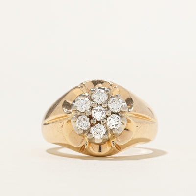 'Birks' Diamond Cluster Cocktail Ring | 0.68ctw | SZ 10.75