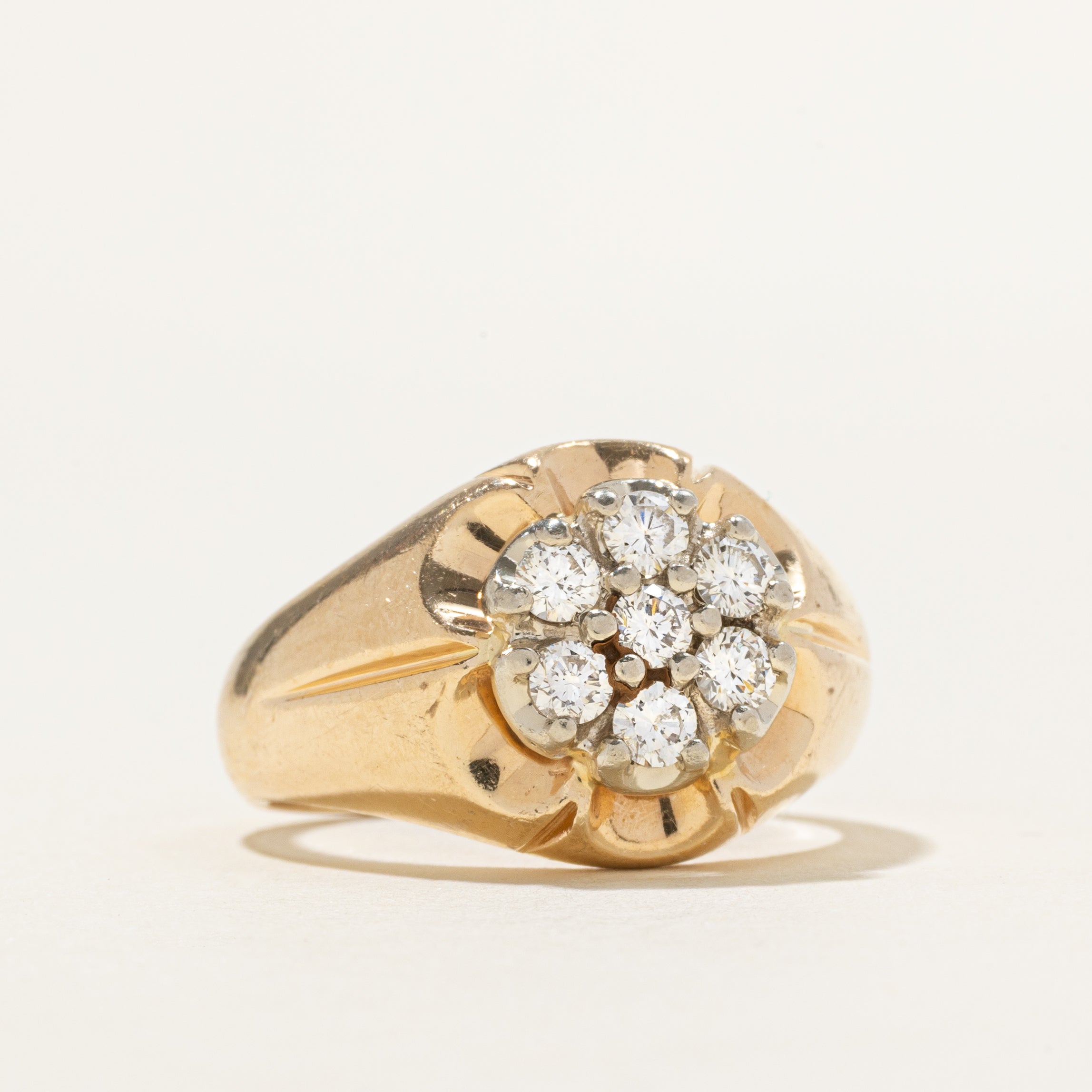 'Birks' Diamond Cluster Cocktail Ring | 0.68ctw | SZ 10.75