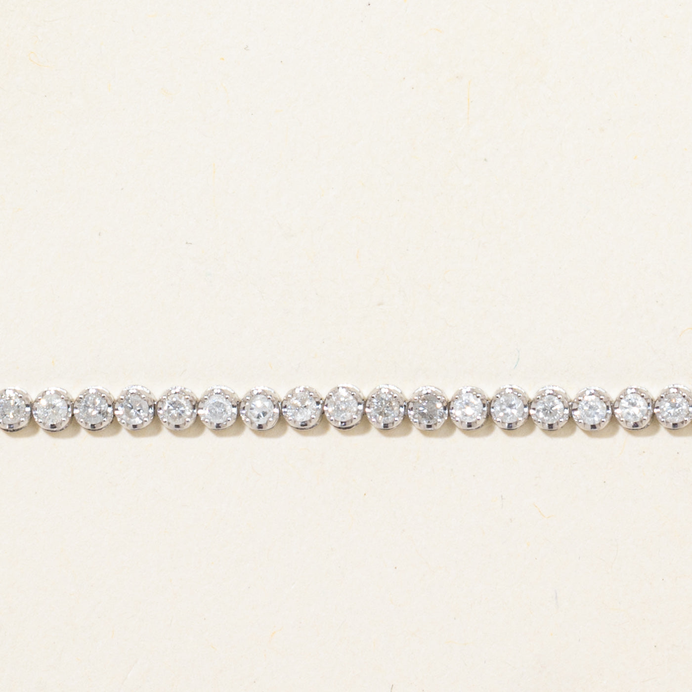 18k White Gold Diamond Tennis Bracelet | 2.00ctw | 7"