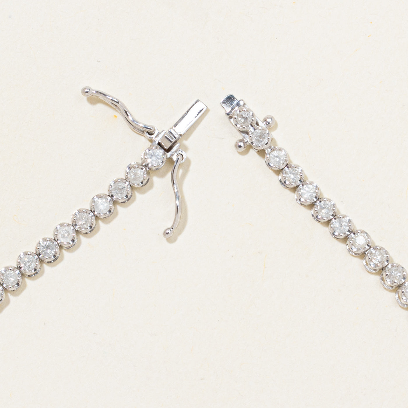 18k White Gold Diamond Tennis Bracelet | 2.00ctw | 7"
