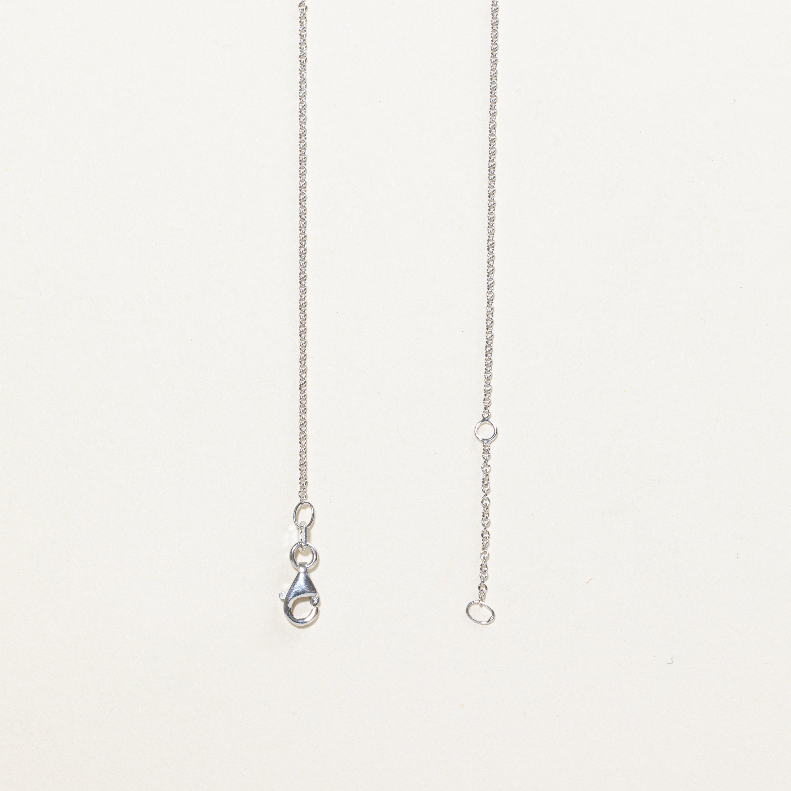 White Gold Diamond Pear Shaped Pendant Necklace | 0.92ctw | 18"