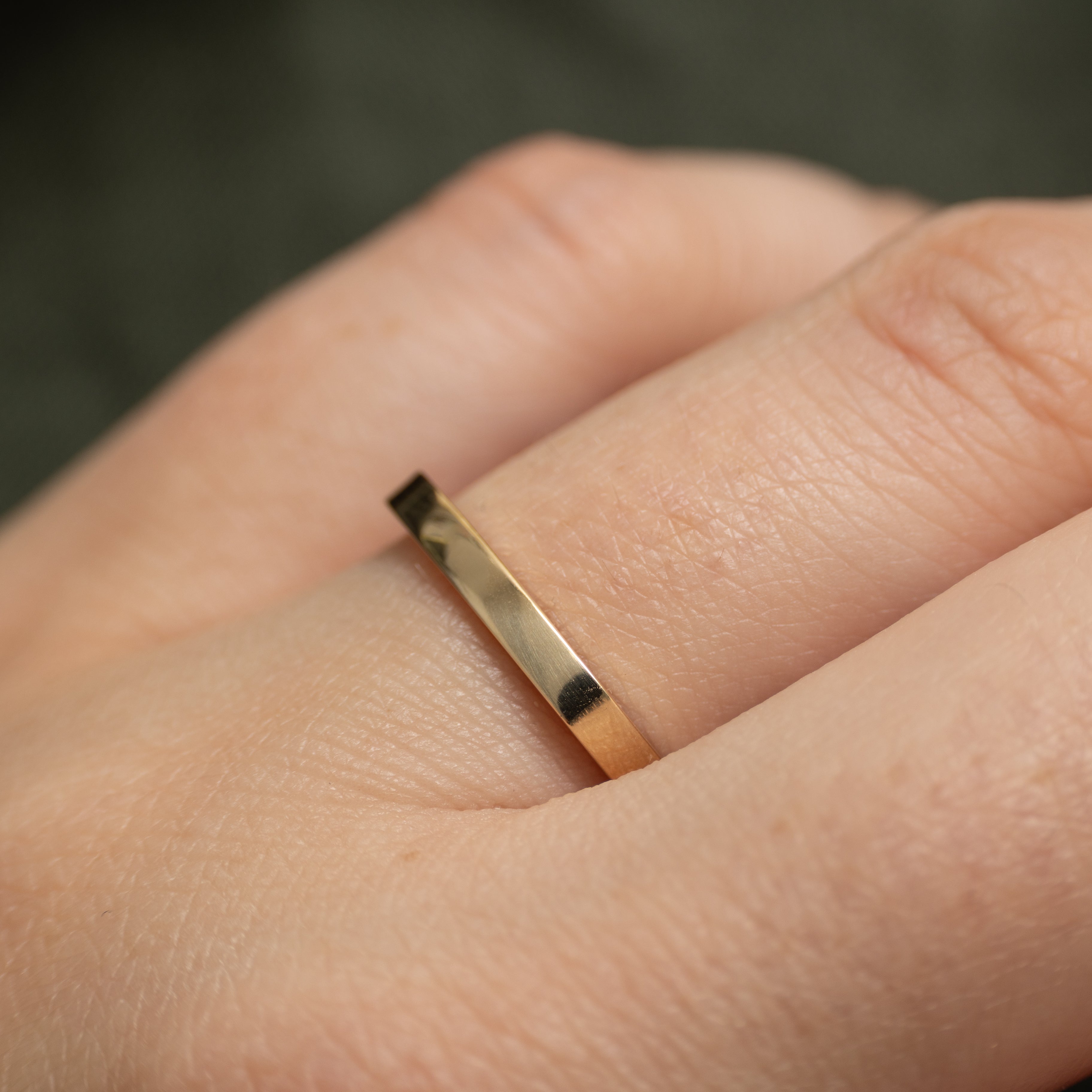 '100 Ways' 10k Yellow Gold Diamond Soft-Square Band | 0.30ctw | 2.00 mm | SZ 7