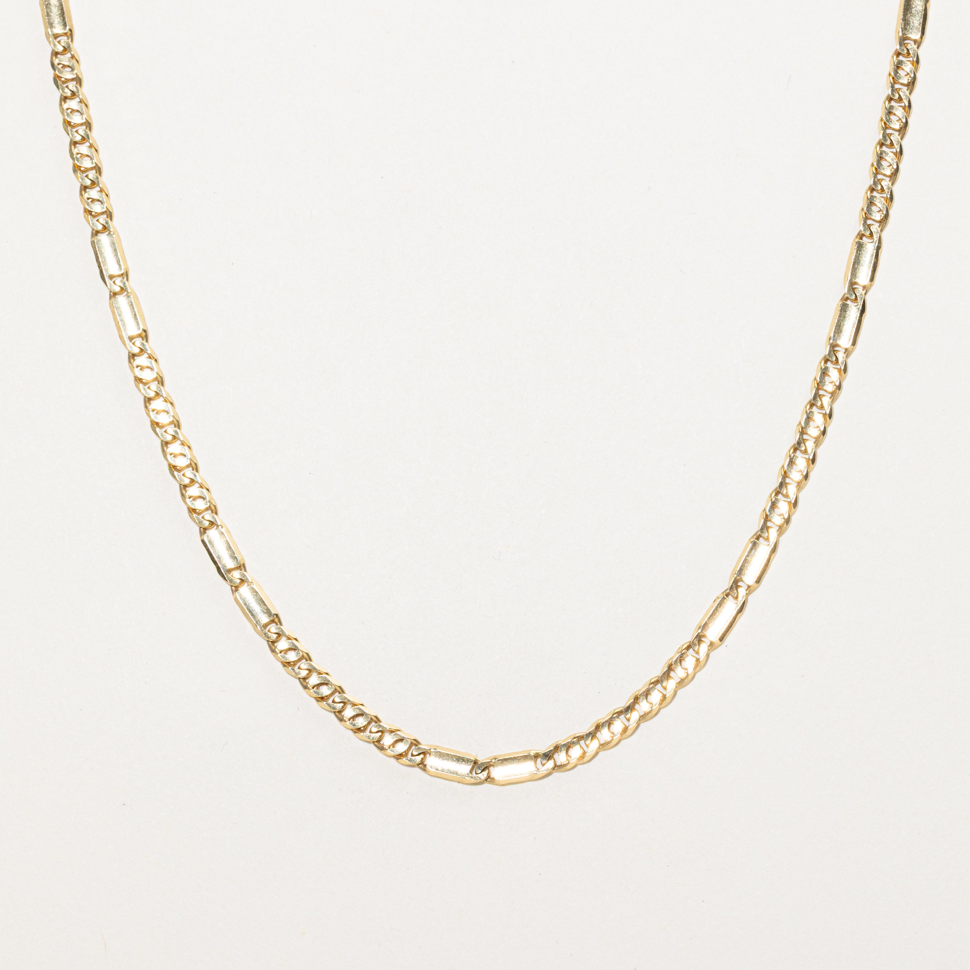 9k Yellow Gold Figarucci Chain | 20"