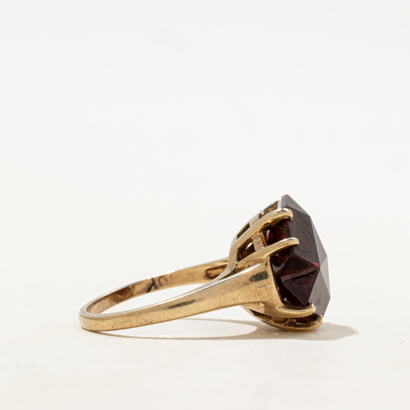 Synthetic Ruby Cocktail Ring | 11.20ct | SZ 6.5