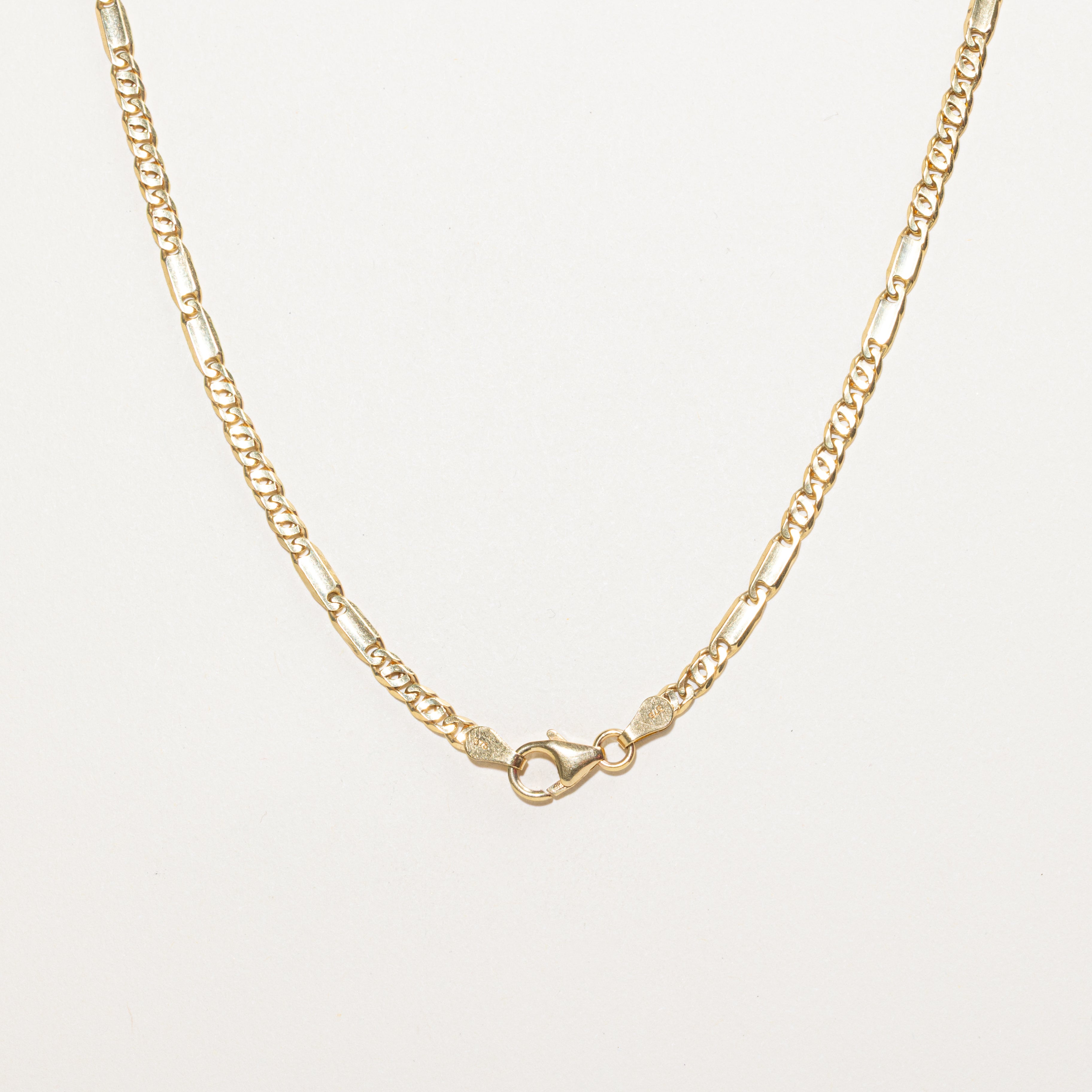 9k Yellow Gold Figarucci Chain | 20"