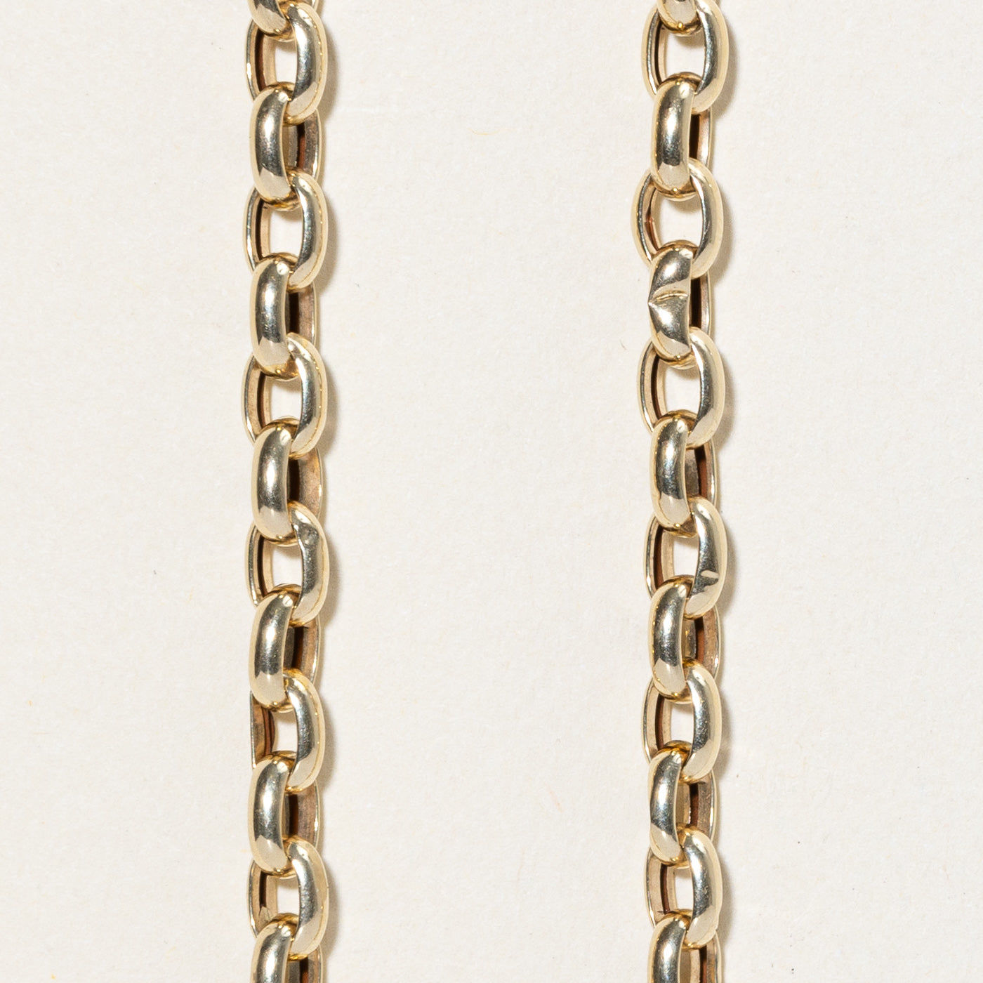Italian 14K Pale Yellow Gold Rolo Chain | 16.5"