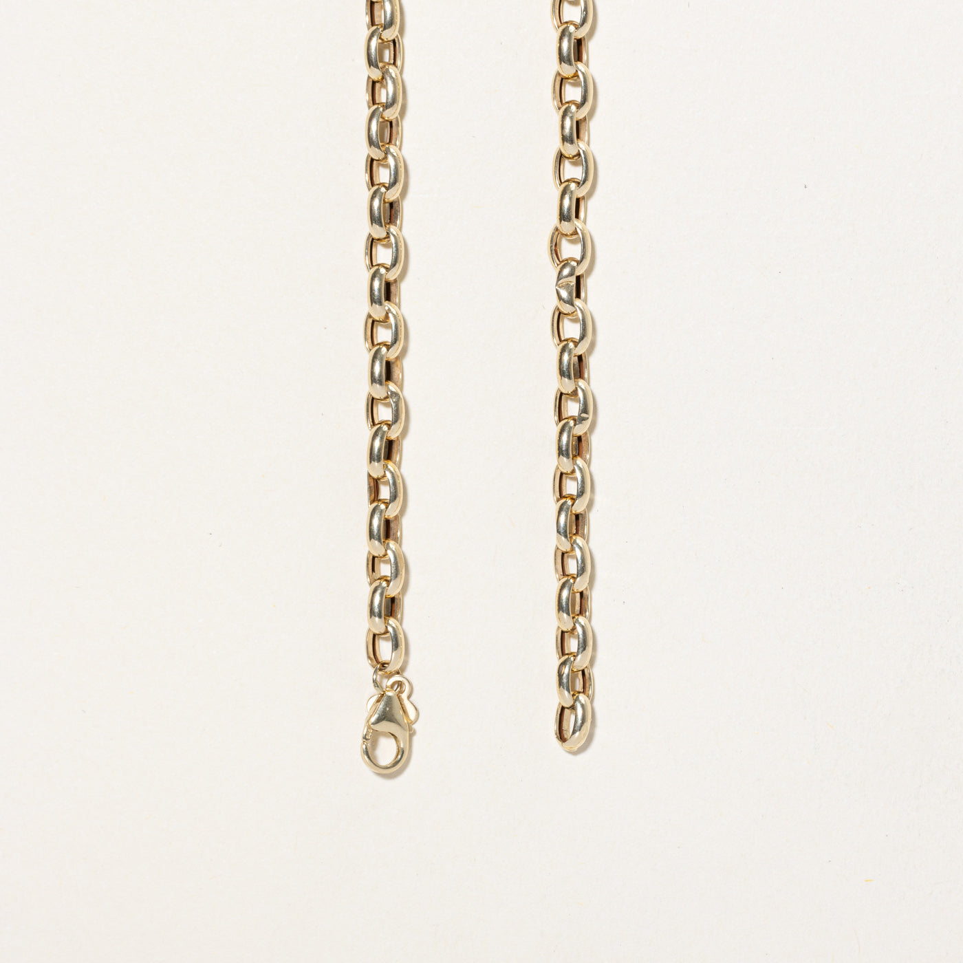 Italian 14K Pale Yellow Gold Rolo Chain | 16.5"