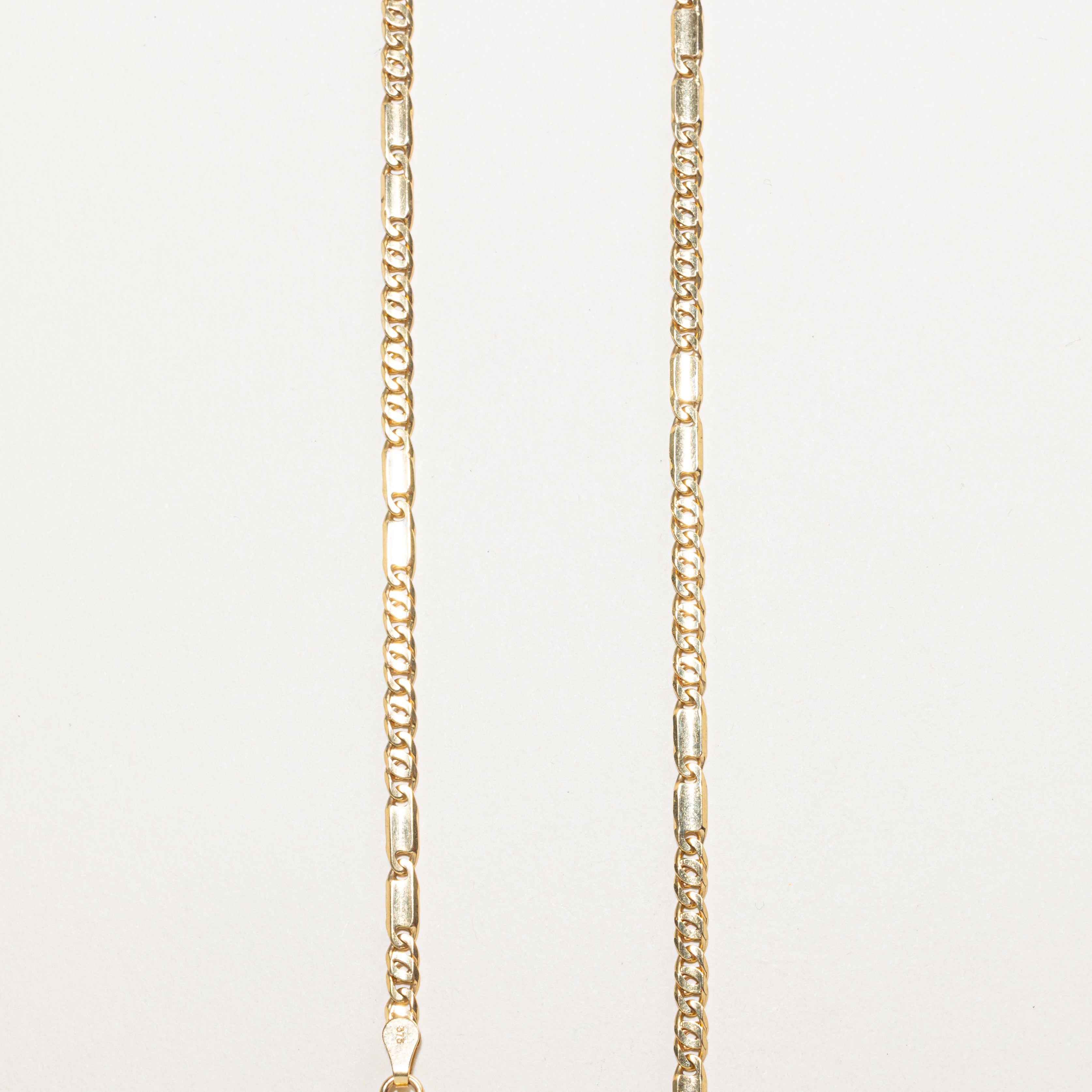 9k Yellow Gold Figarucci Chain | 20"