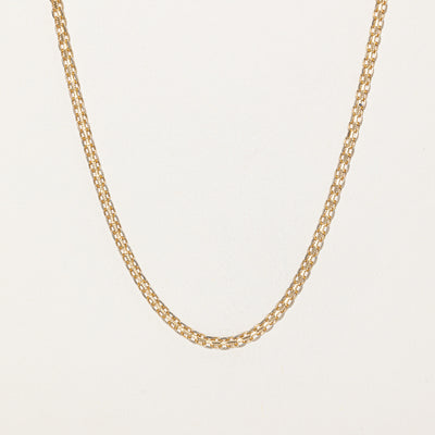 Italian 14K Yellow Gold Bismarck Chain | 16