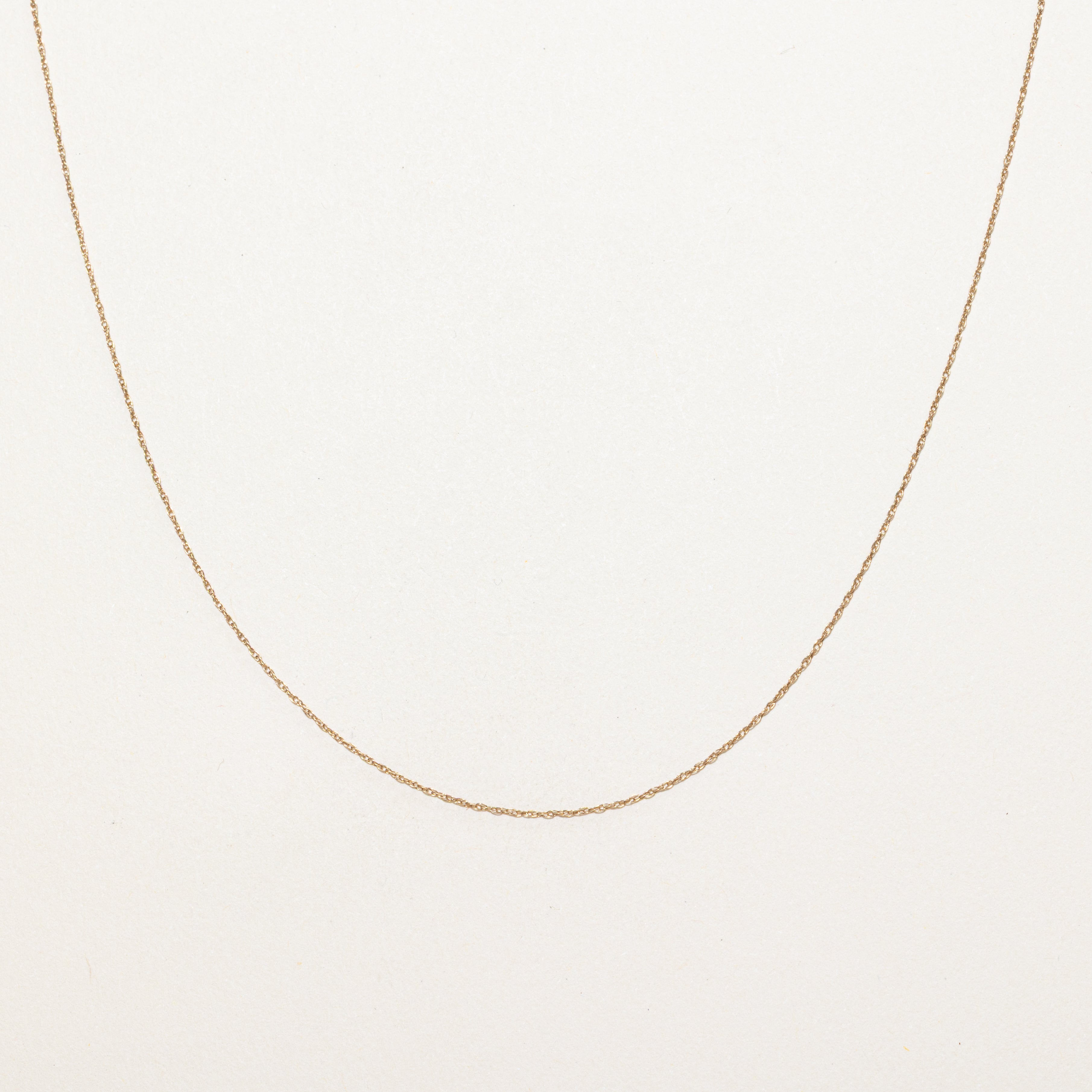 Chaîne à maillons câble en or jaune 10 carats | 48 cm