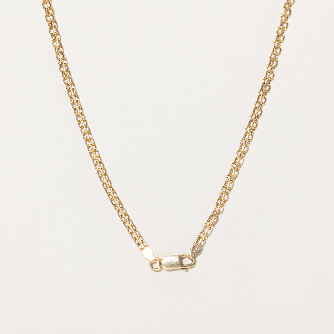 Italian 14K Yellow Gold Bismarck Chain | 16"