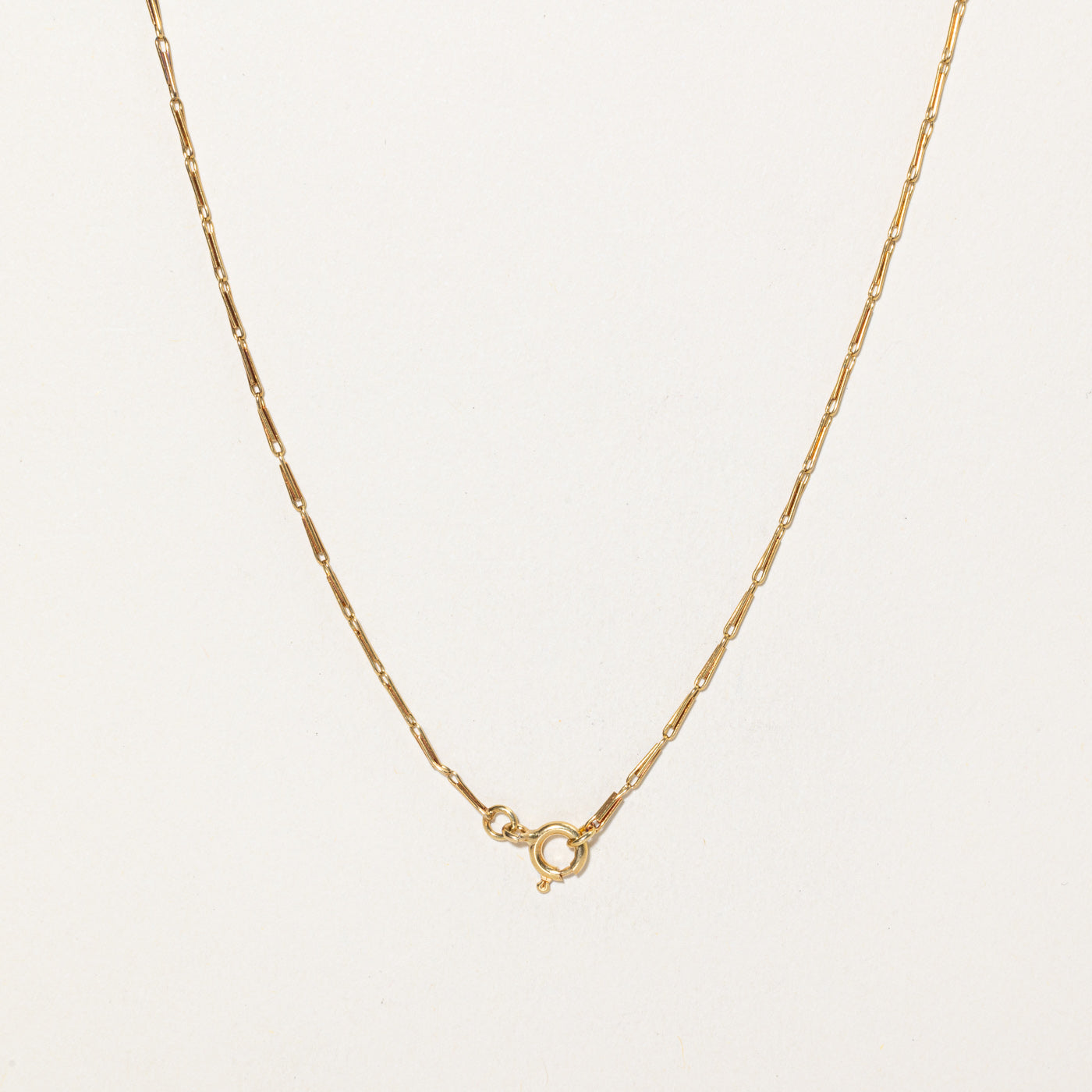 18K Yellow Gold Thin Chain | 19"