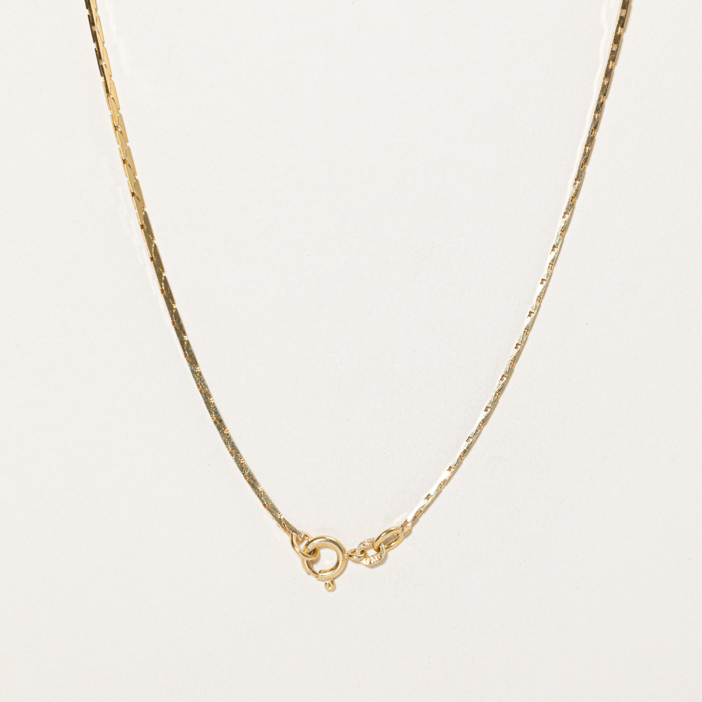 18K Rich Yellow Gold Cobra Chain | 17"